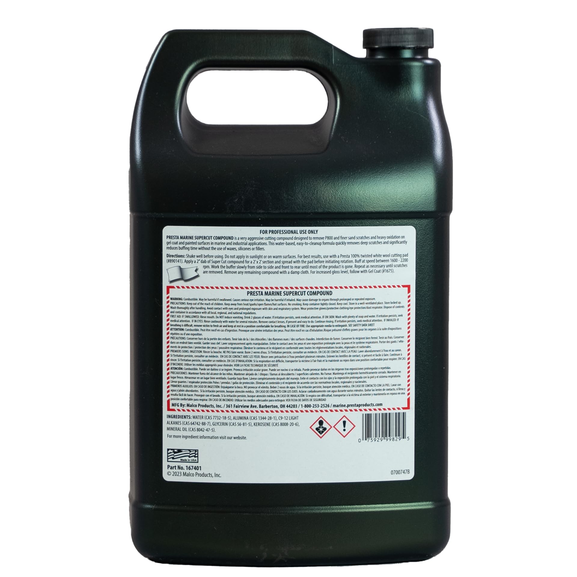 Presta Supercut Compound 1 Gal.