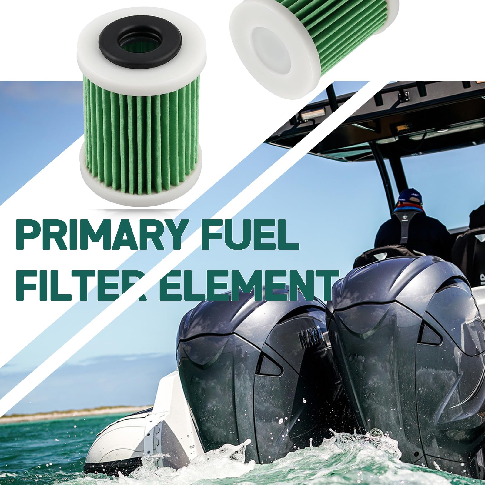 Xislet Primary Fuel Filter Element Compatible with Yamaha Outboard F150-250 4 Stroke Replaces 6P3-WS24A-01-00 6p3-24563-01-00 (2