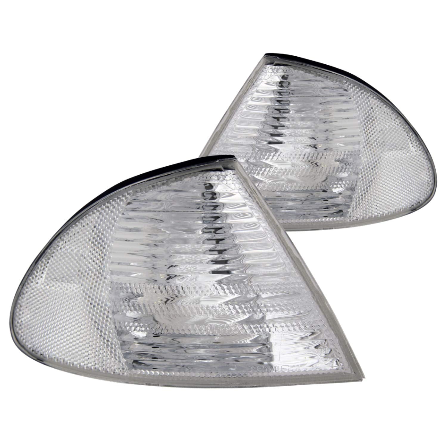 Anzo USA 521006 BMW Clear W/Amber Reflectors Cornering Light Assembly  (Sold in Pairs)