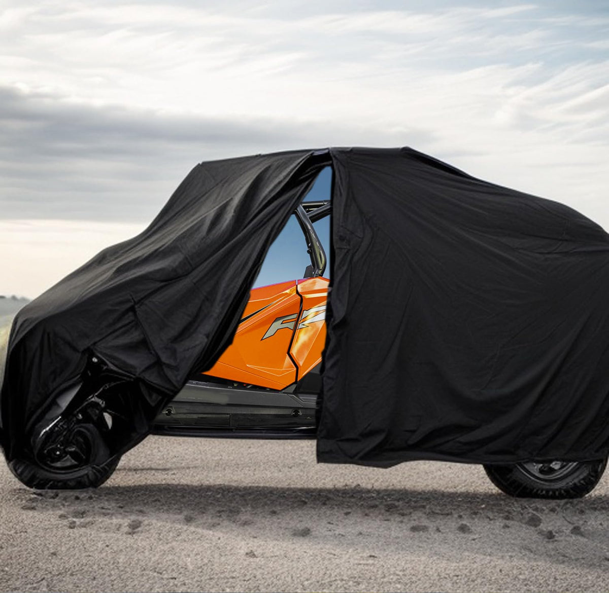 Yonqifon Utv Cover 4 Seater Heavy Duty Zipped 420D Waterproof For Kawasaki Teryx 4,Polaris Ranger Crew,Rzr,General 4,Cfmoto Uforce 1000 Xl,Can Am Max,Honda Pioneer 700,1000-5/6,Yamaha