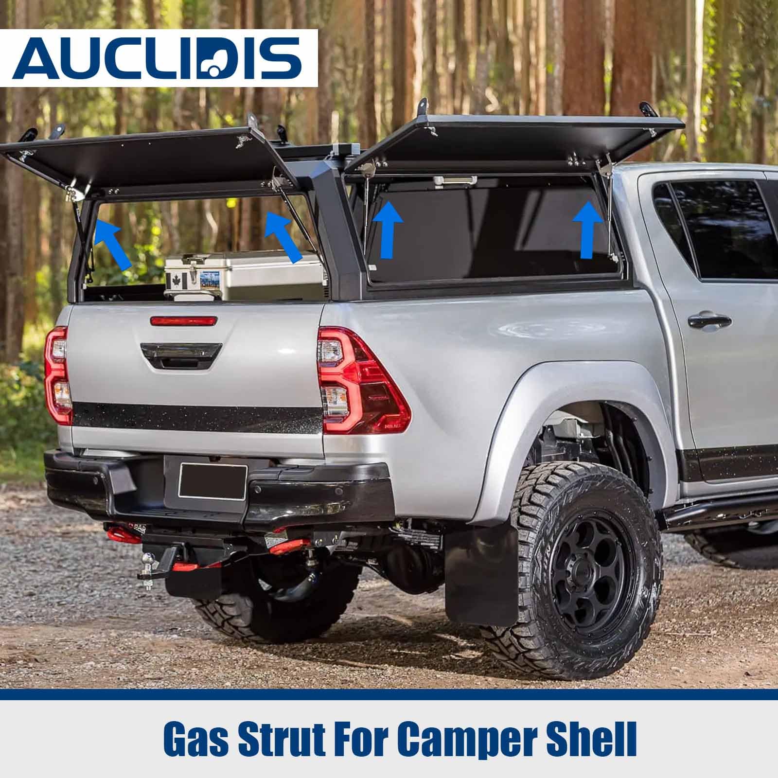C16-12105 C16-25563 12 Inch 65Lb/289N Gas Strut Shock Spring Lift Support For Leer Camper Shell Truck Topper Cap Canopy Pickup D
