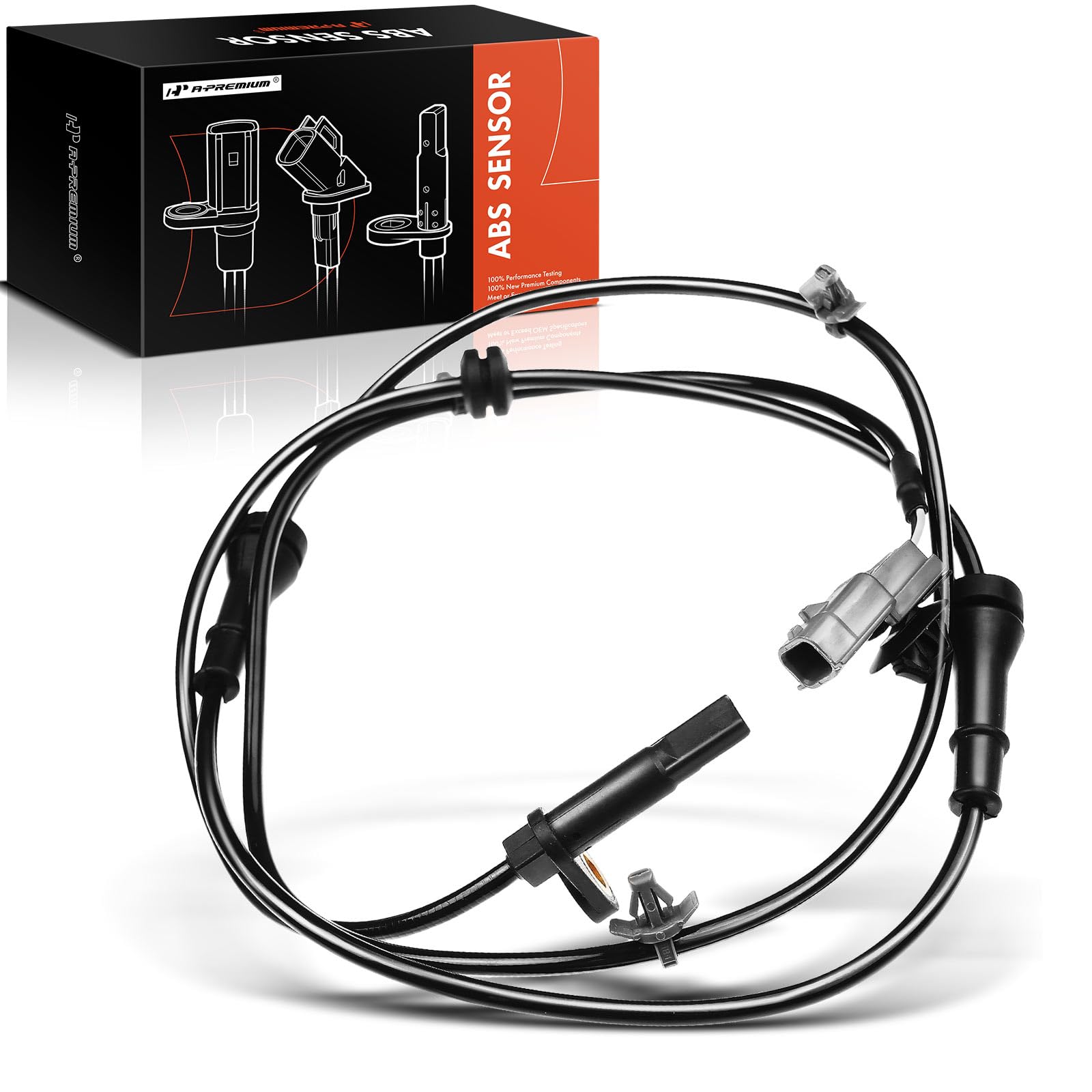 A-Premium ABS Wheel Speed Sensor Compatible with Nissan Models - Juke 2011 2012 2013 2014 2015 2016 2017, 1.6L, Sport Utility - Front Driver or Passenger Side, Replace# 47910-1KA0A, 479101KA0A