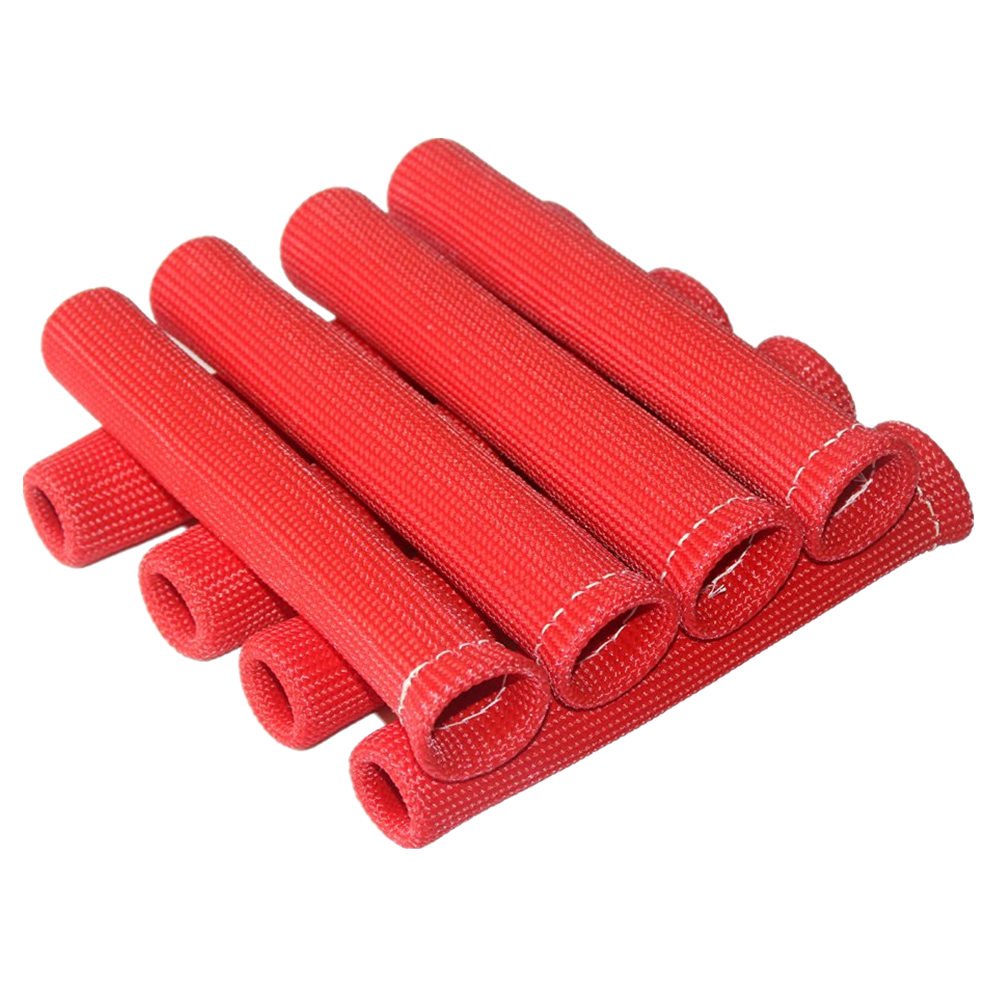 Tymxghf Spark Plug Protector, 8Pcs Fiberglass Heat Shield, High Temperature Engine Protection For Car