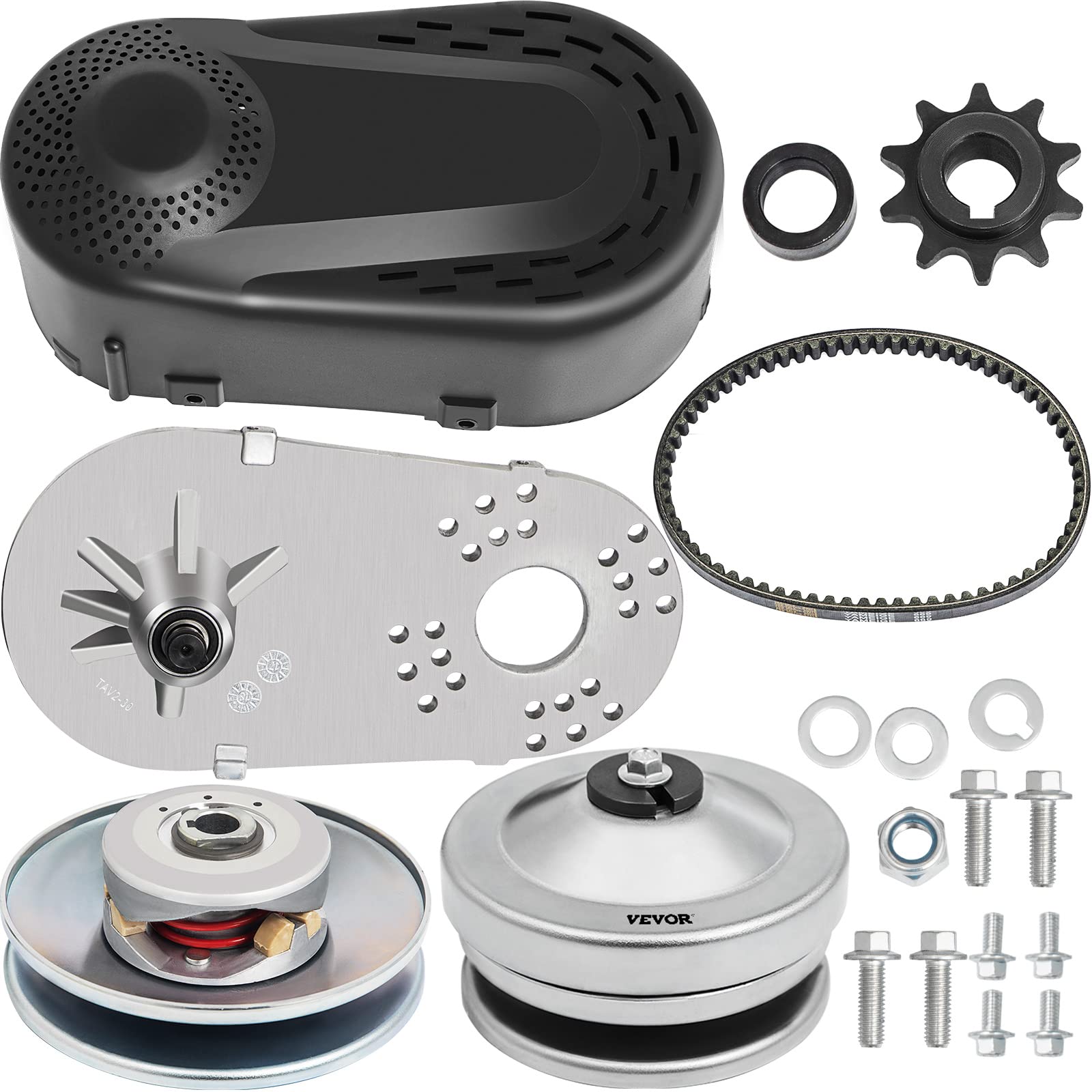 Go Kart Torque Converter Kit CVT Clutch 3/4 Replaces Comet TAV2 30-75 218353A Manco 10T #40/41 (Comes with 1 Sprocket - 1x 10 To