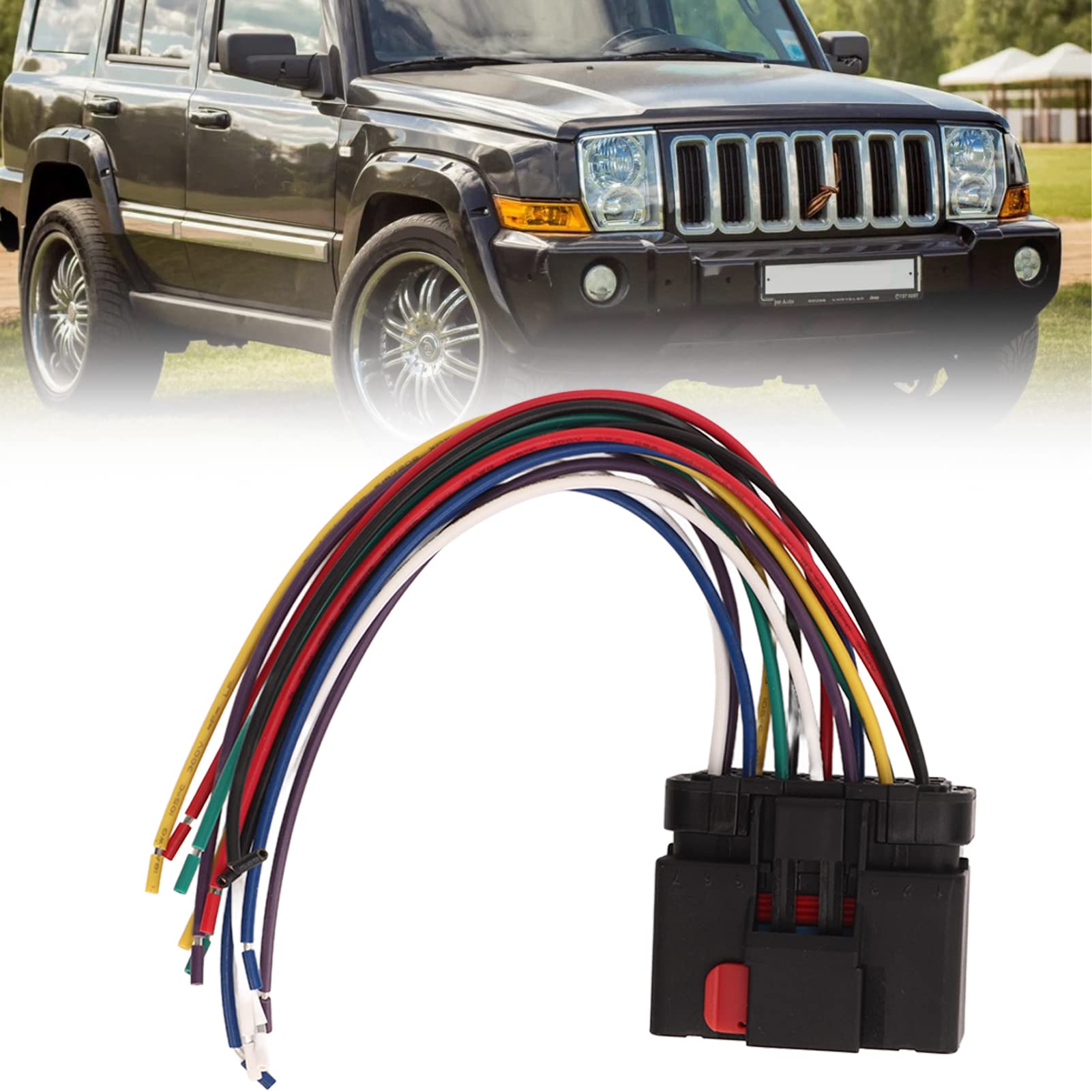 Keenso 14 Way Door Wire Harness Connector Pigtail, Abs Material, Replacement For Commander Liberty Grand Cherokee 1997-2011