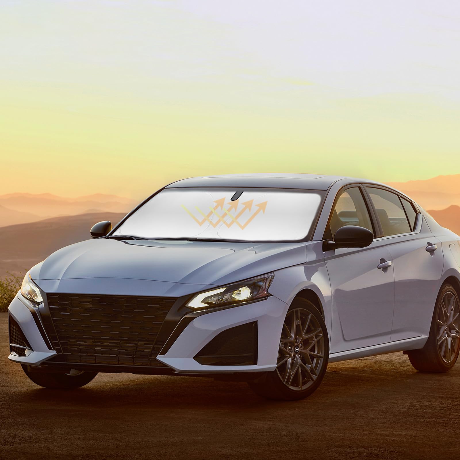 Windshield Sun Shade Car Sunshade For Nissan Altima 2019 2020 2021 2022 2023 2024 2025 Accessories Windshield Sun Visor Cover Fo