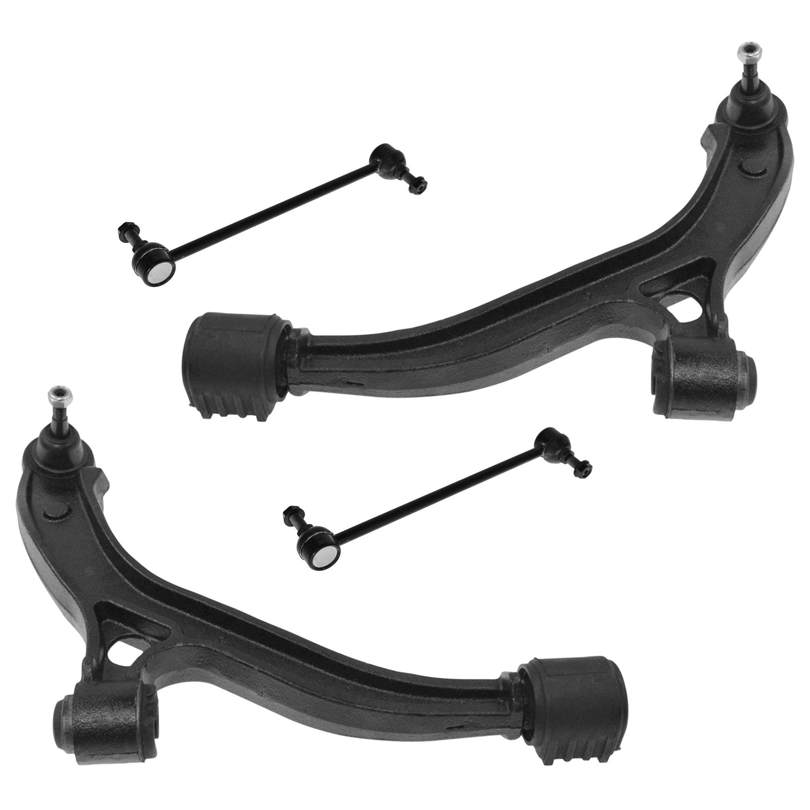 Trq Front Suspension Kit Control Arm With Ball Joint Sway Bar Stabilizer Link Compatible With 2001-2007 Chrysler Town & Country