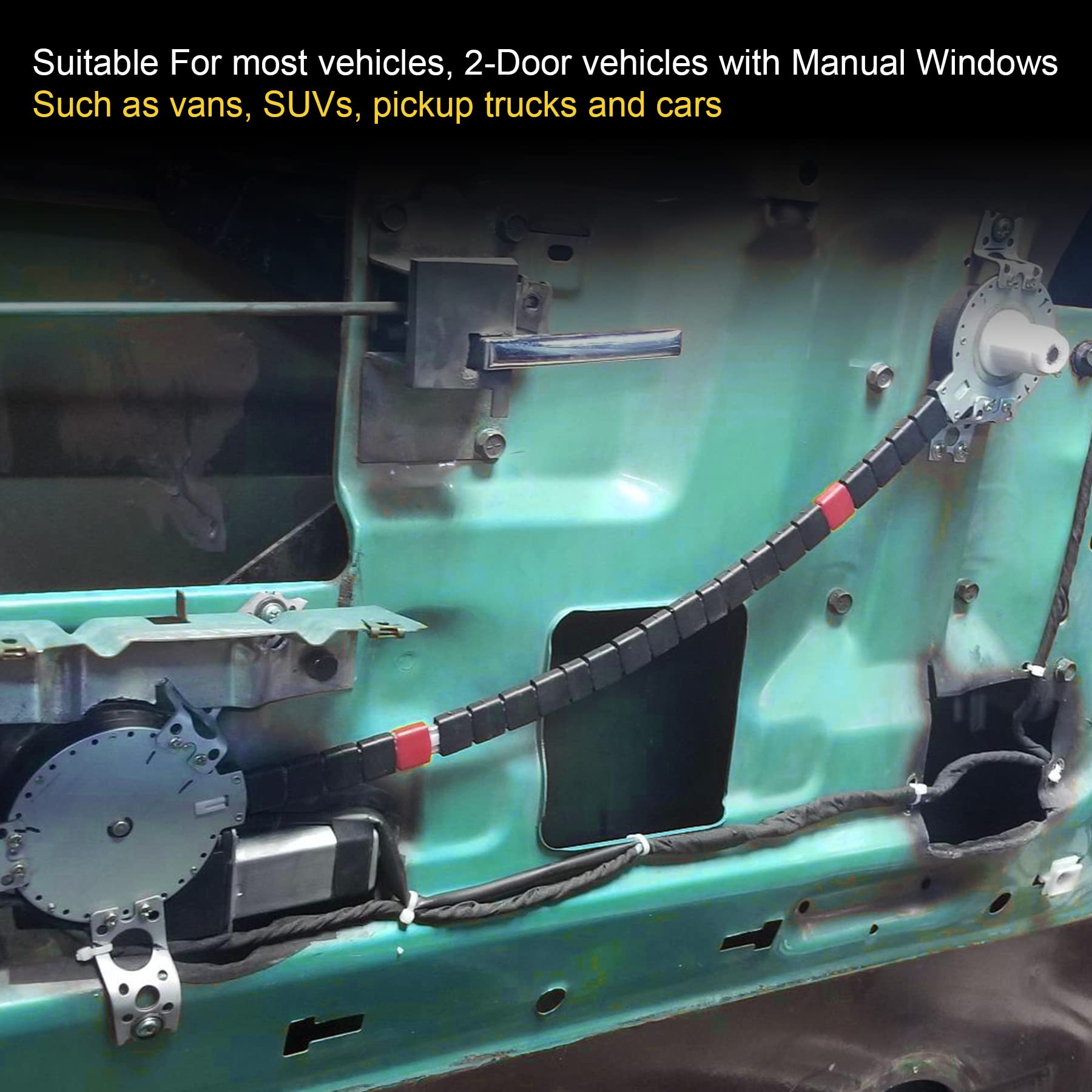 Jdmspeed New Universal Electric Power Window Lift Regulator Conversion Kit With Switches Wiring And Hardware For 2 Door Pickup Suv Truck Van Car