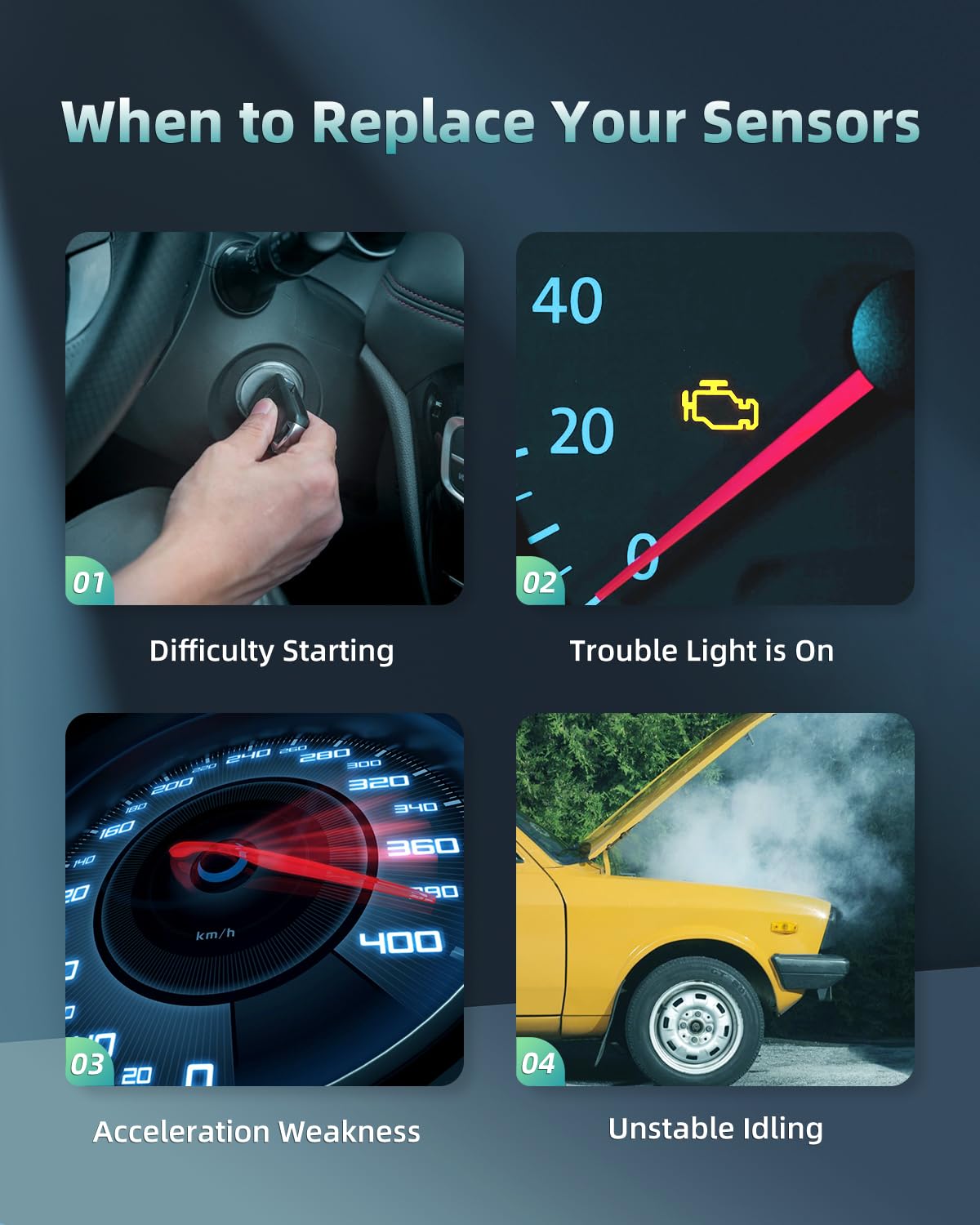 Scitoo Engine Oil Pressure Sensor Compatible For Dodge Dart For Ram 1500 Transmission Engine Oil Pressure Sensor Switch Oil Sending Unit 2.0 2.4L 68145662Ab 68145662Aa 926552 926-552