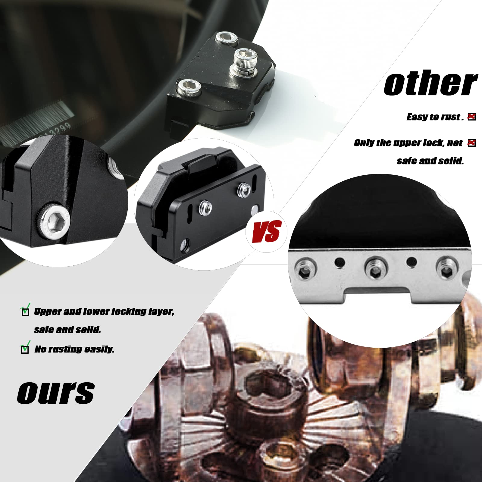 Universal Hood Light Mounting Bracket - Ditch Light Brackets 2PCS for Led Light Bar Work Light Pods Mounting Bracket Kit Aluminu