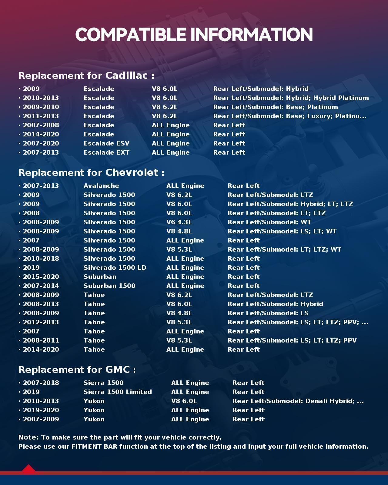 Kax Disc Brake Caliper Assembly Fit For Silverado 1500/Sierra 1500 2007-2018, Tahoe/Yukon/Escalade 2007-2020, Suburban 2015-2020