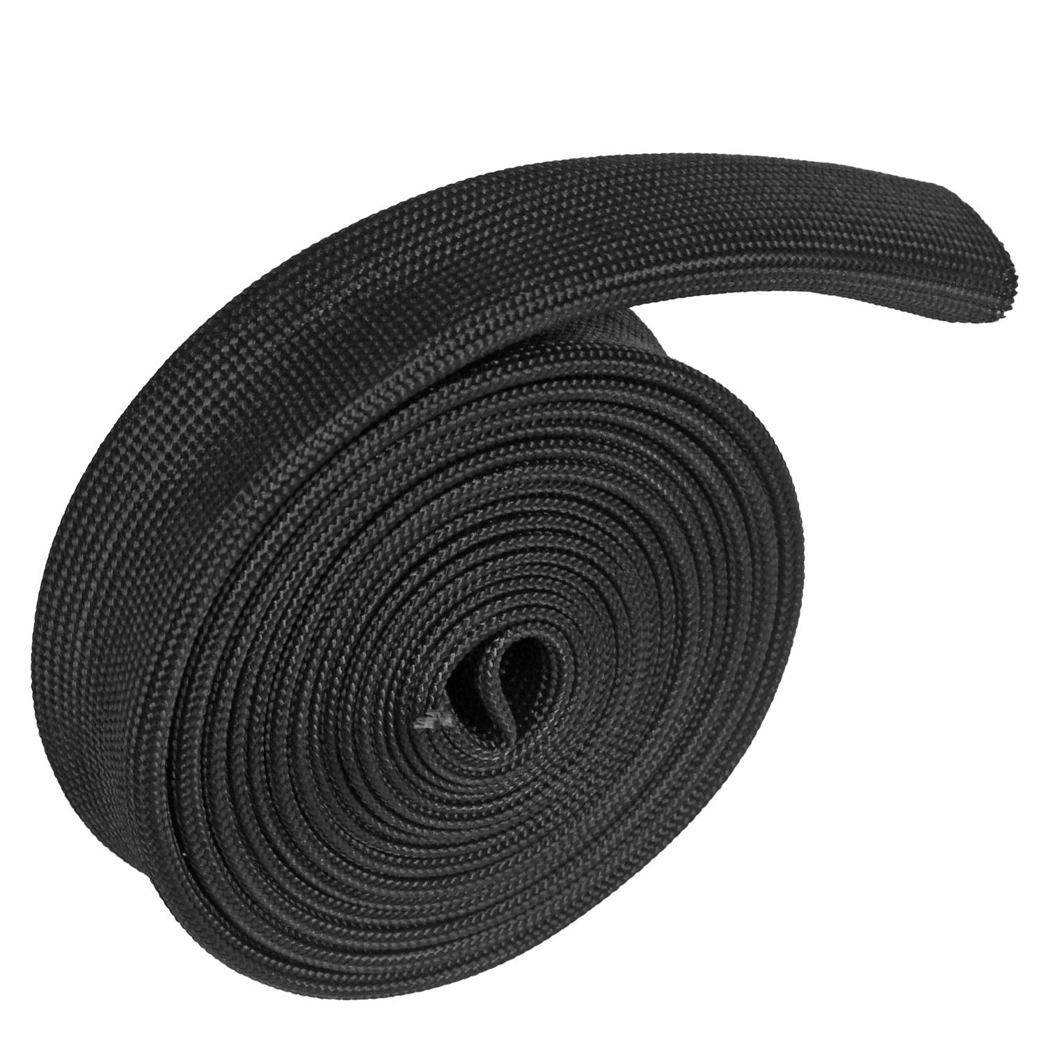 Fiberglass Heat Shield Sleeve - 3/4'' Id X 10' Adjustable Hose Heat Shield Spark Plug Wire Black For Car Wire Loom Brake Line Ca