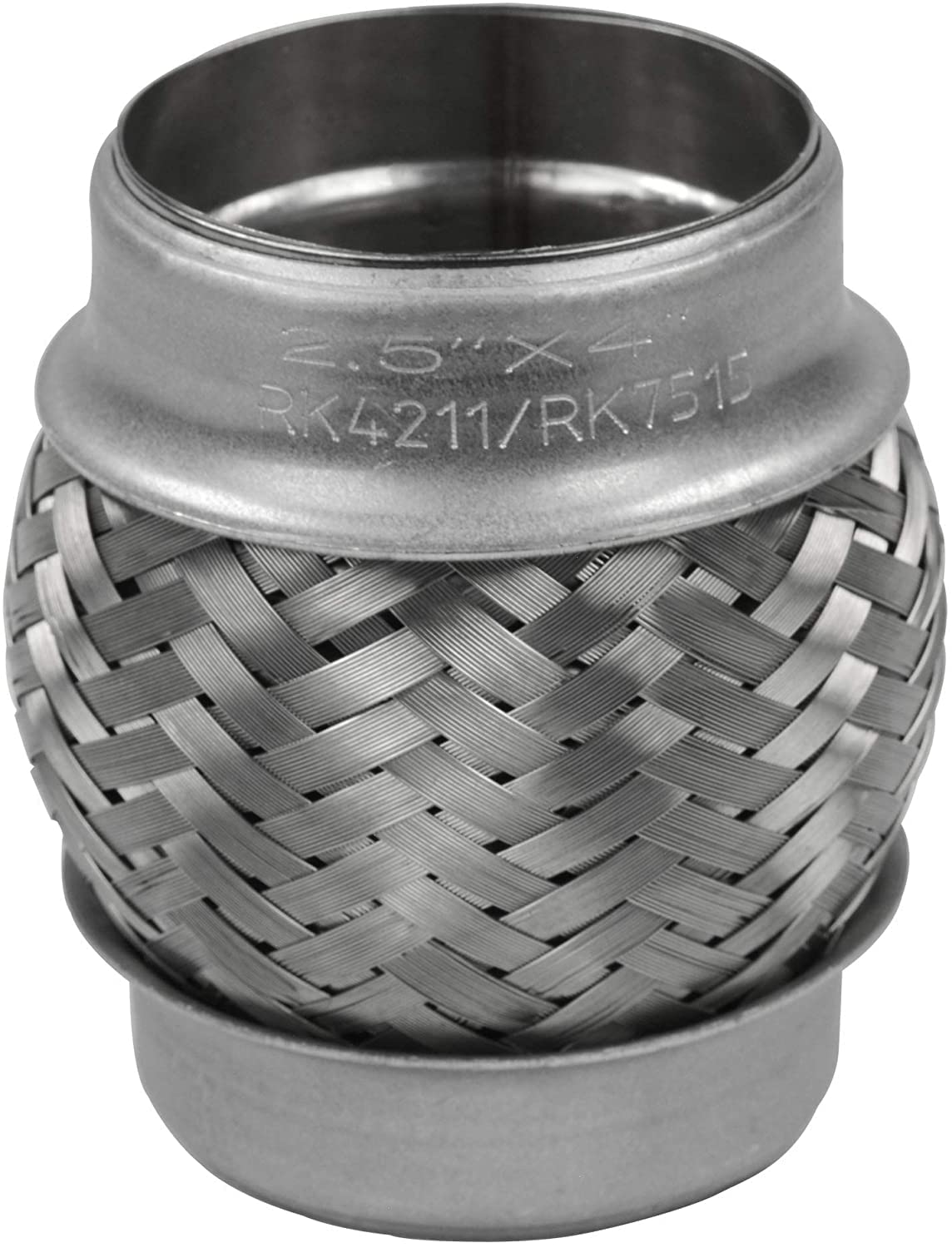 Rp Remarkable Power, Rk7515-2.5'' X 4'' Heavy Duty Stainless Steel Exhaust Flex Pipe