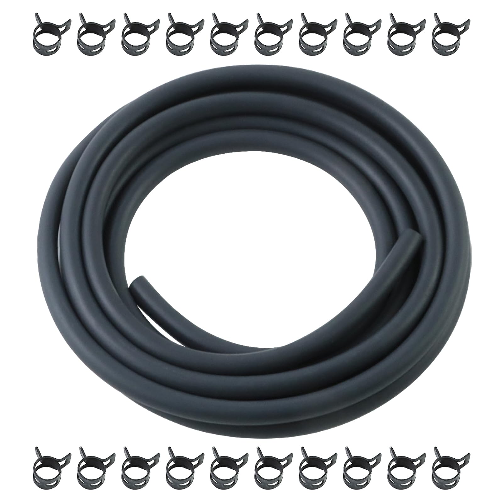 Kikite 10 Feet 1/4 Inch Id Fuel Line Hose Compatible With Briggs & Stratton Kohler Kawasaki Small Gas Diesel Engines Mowers And