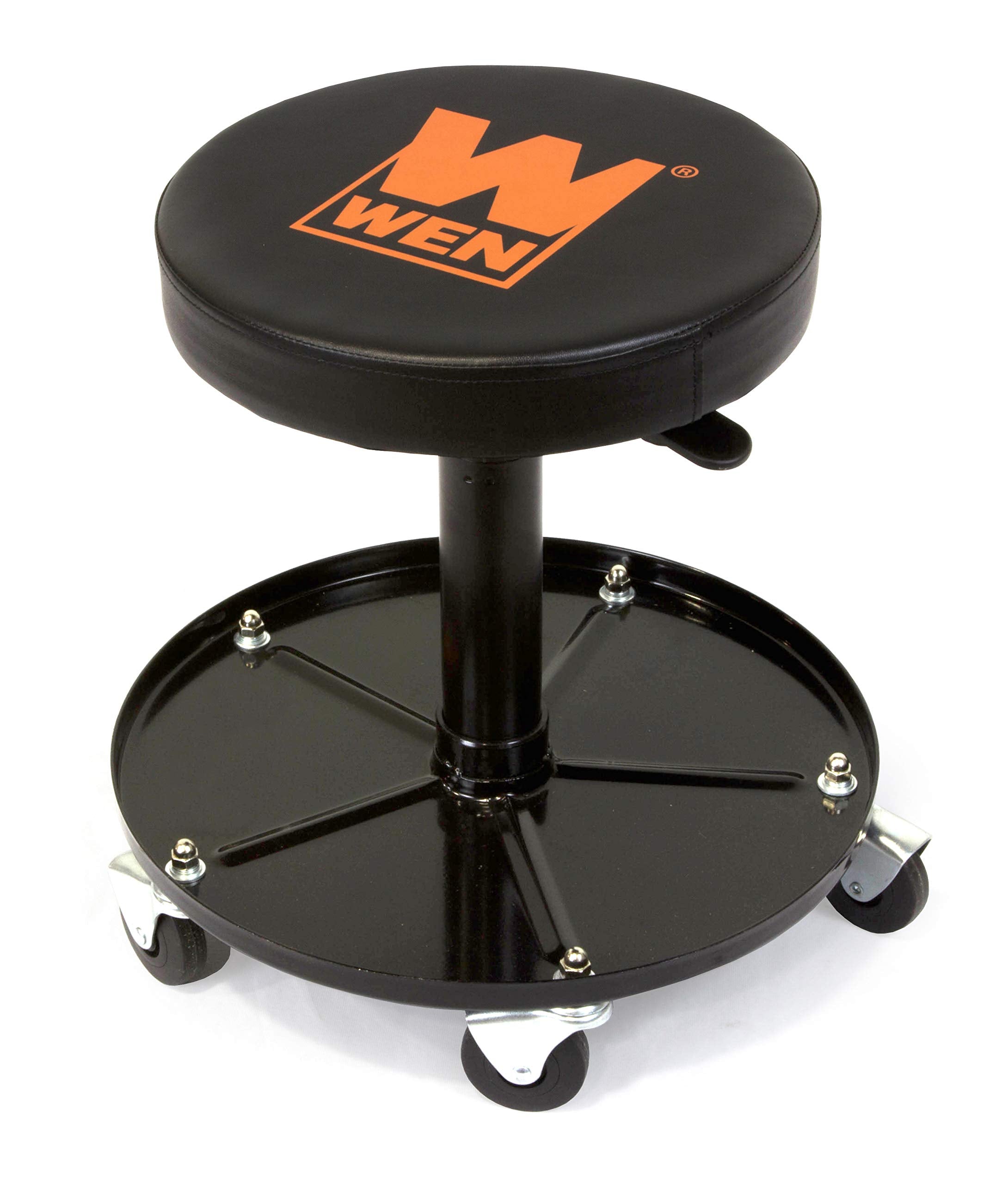 Wen 73012 300-Pound Capacity Pneumatic Rolling Mechanic Stool Seat