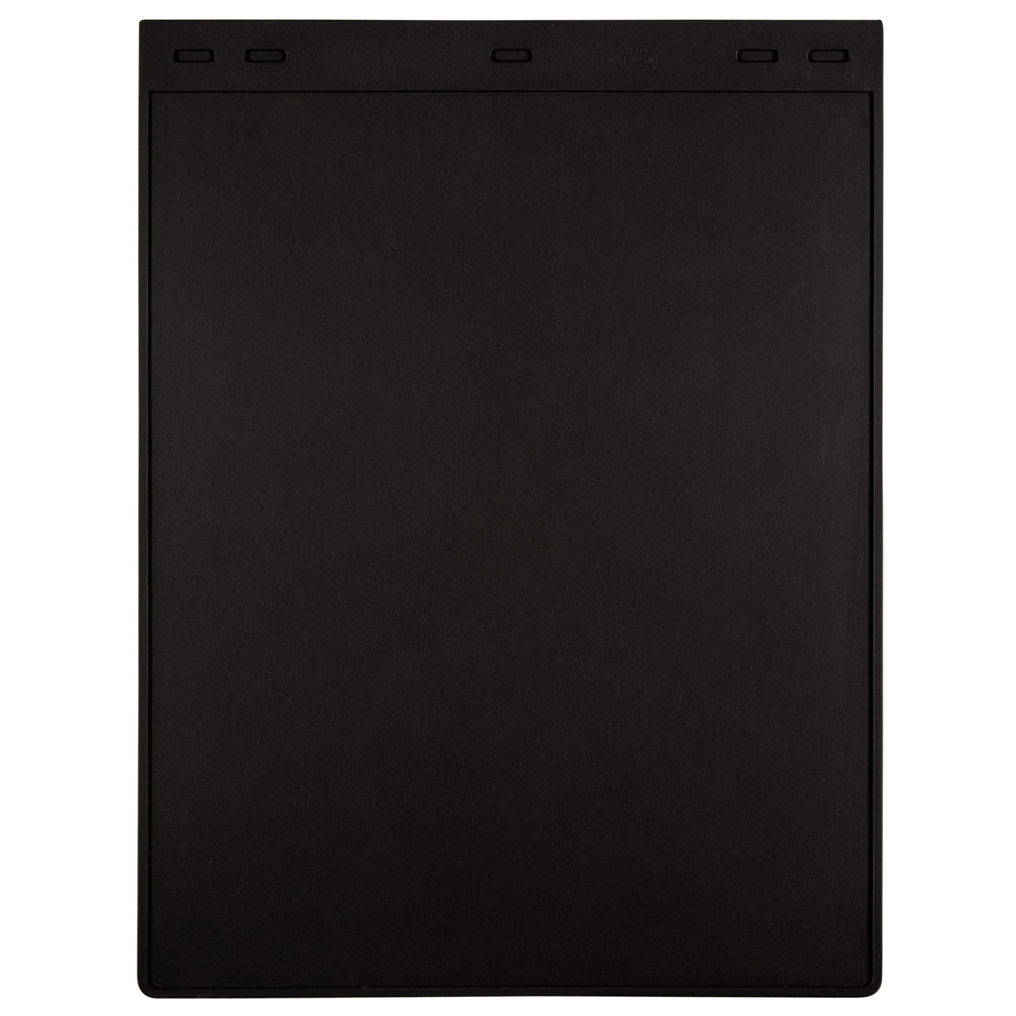 Plasticolor 000331R01 Plain Black Mud Guard - 24 Inch - Set Of 2