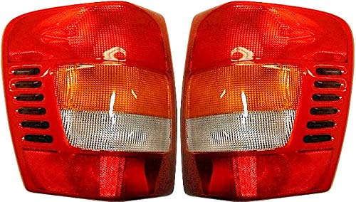 Evan Fischer Tail Light Set Of 2 Compatible With 1999-2003 Jeep Grand Cherokee Oe Comparable Driver And Passenger Side