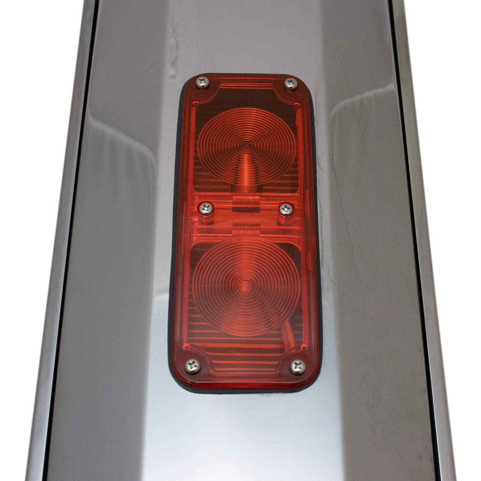 Trq 16'' X 7'' Stainless Steel West Coast Mirror Pair Heated Turn Signal Bubble Back