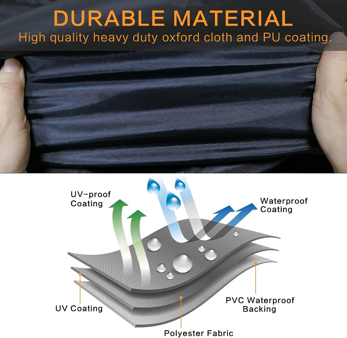 Waterproof Utv Cover, Heavy Duty Black Oxford Cloth All-Weather Protection Utv Cover For Polaris Rzr Pro Xp 4 Can-Am Maverick X3 Max Arctic Cat Textron 4-6 Seater