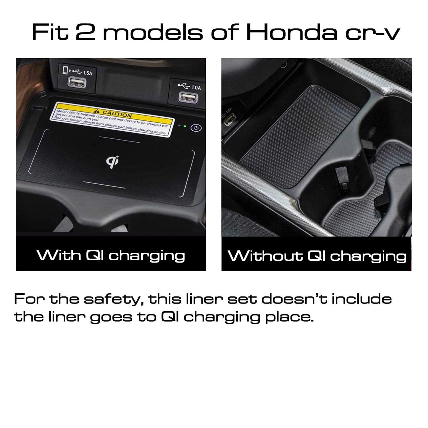 Senshine For Honda Cr-V Crv Accessories 2020 2021 2022 Cup Holder Insert Center Console Liner Trim Door Packet Mats Non-Slip Anti Dust Premium Custom Interior 20Pc Set (White Trim)