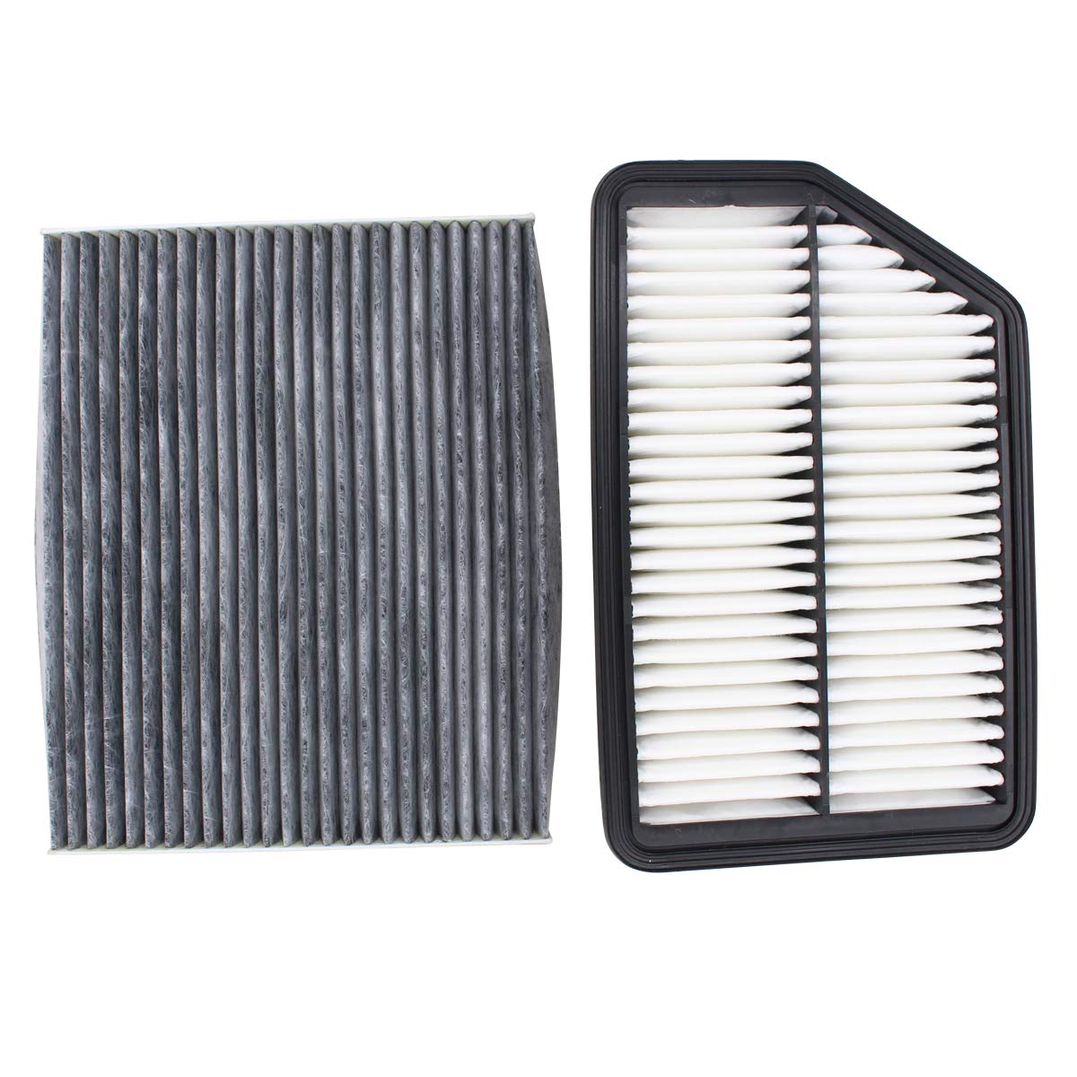 NewYall Pack of 2 Engine and Carbonized Cabin Air Filter for Hyundai Elantra 2011-2016, Kia Forte/Forte Koup 2014-2015