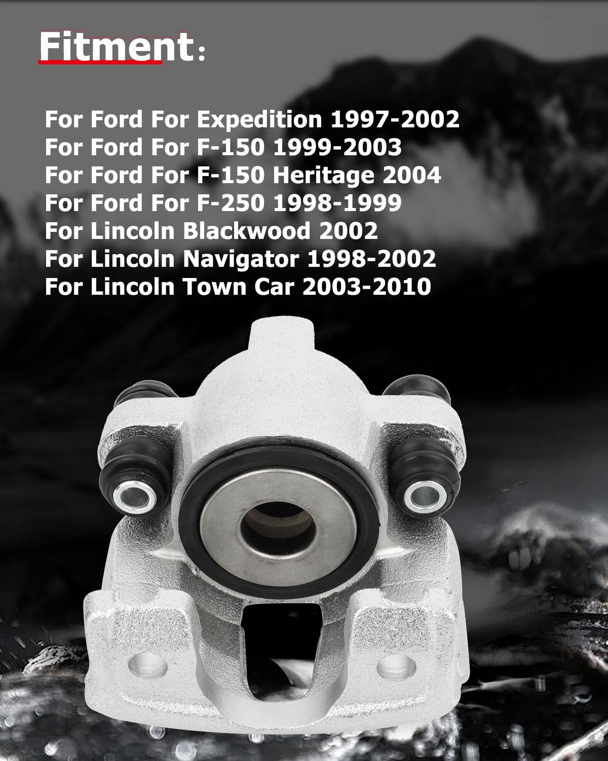 cciyu 18-4679 Rear Right Brake Caliper Without Bracket For Ford For Expedition/For F-150/For F-150 Heritage/For F-250/For Lobo,F