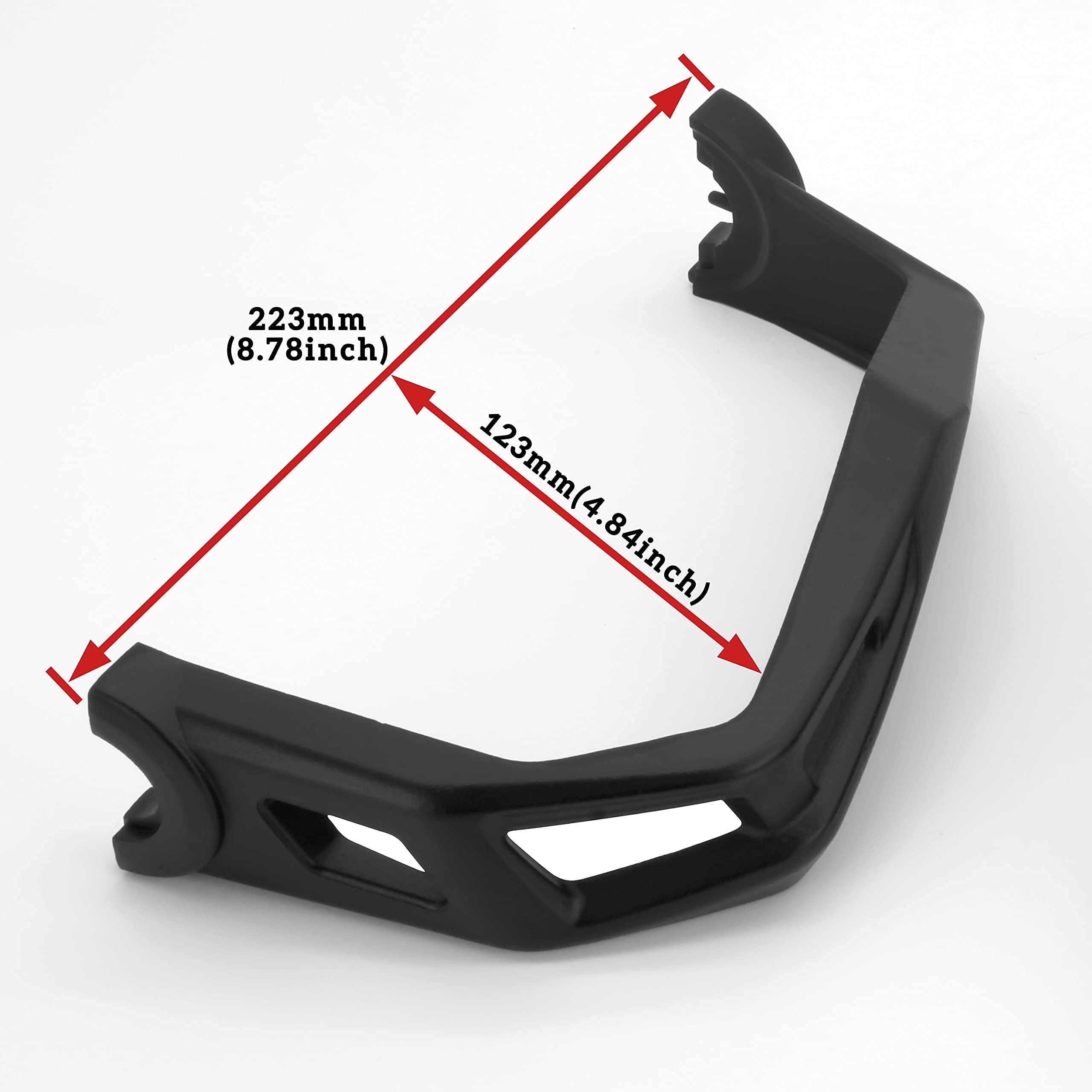 Sautvs Black Aluminum Handguards Hand Guards Kit For Can-Am Ryker 600 900 Sport & Ryker Rally Edition All Models Accessories (2Pcs, Replace #219400998)