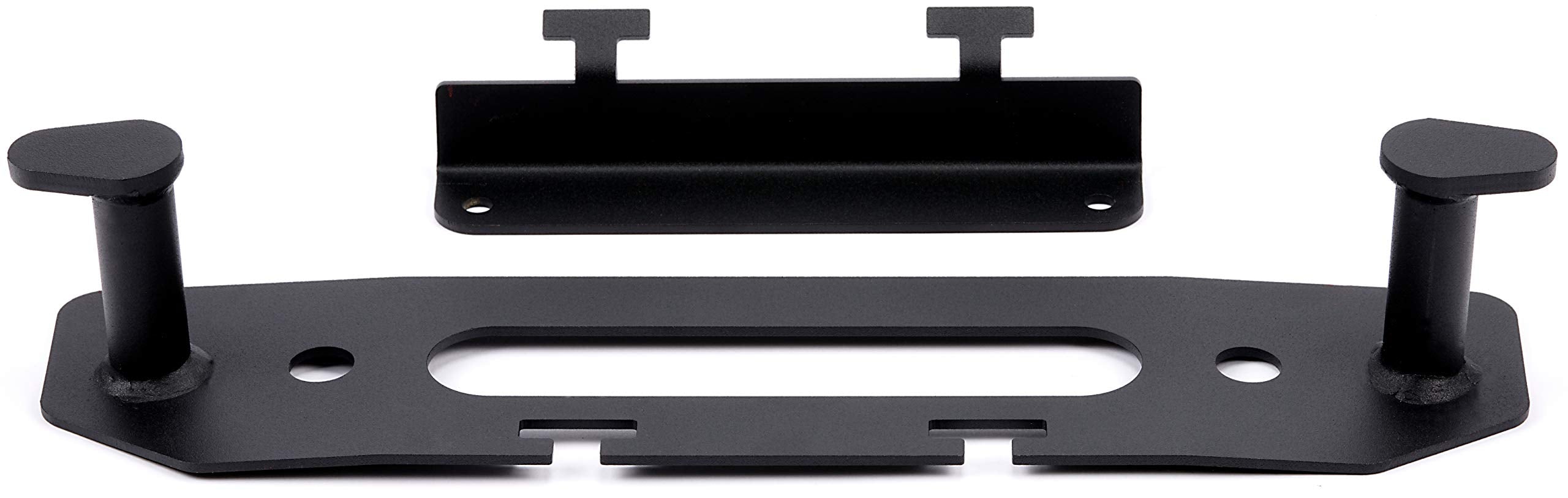 Warn 102222 Winch Accessory: Hook Stay And Fairlead Backing Plate With License Plate Mounting Bracket For Jeep Gladiator Jt & Wr