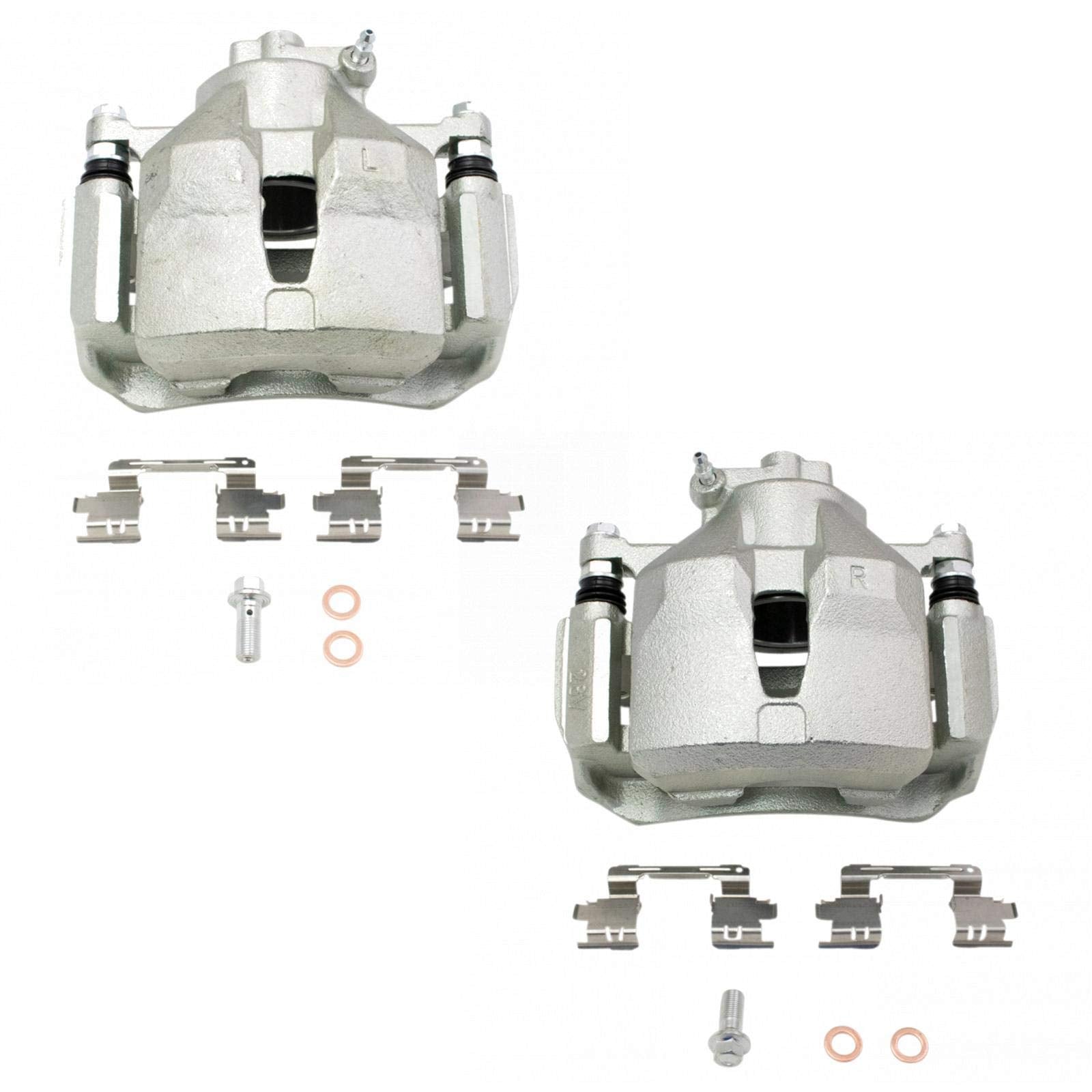 Trq Front Brake Caliper Set Compatible With 2002-2006 Toyota Camry