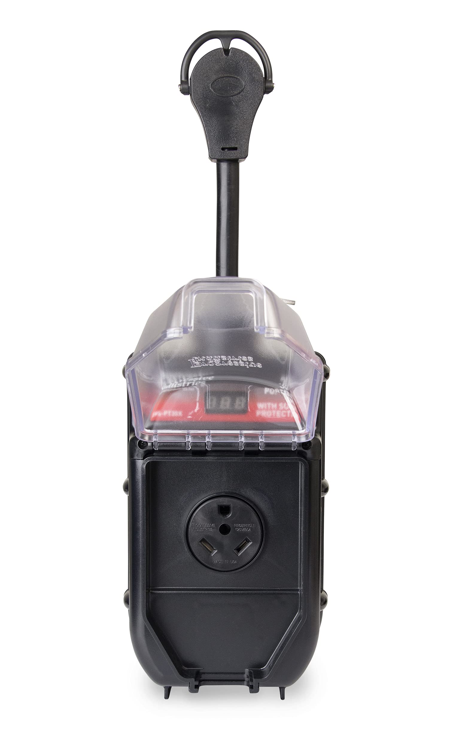 Progressive Industries Portable RV Surge Protector, 30 Amp EMS with Integrated Display, Fault Detection, and All Weather Shield
