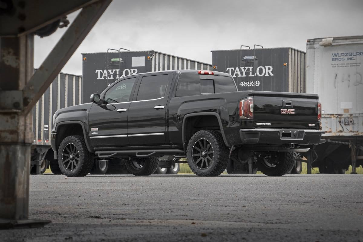 Rough Country 3.5" Lift Kit for 2007-2016 Chevy/GMC 1500 4WD, Black, Model 19431A, Polyoxymethylene Material