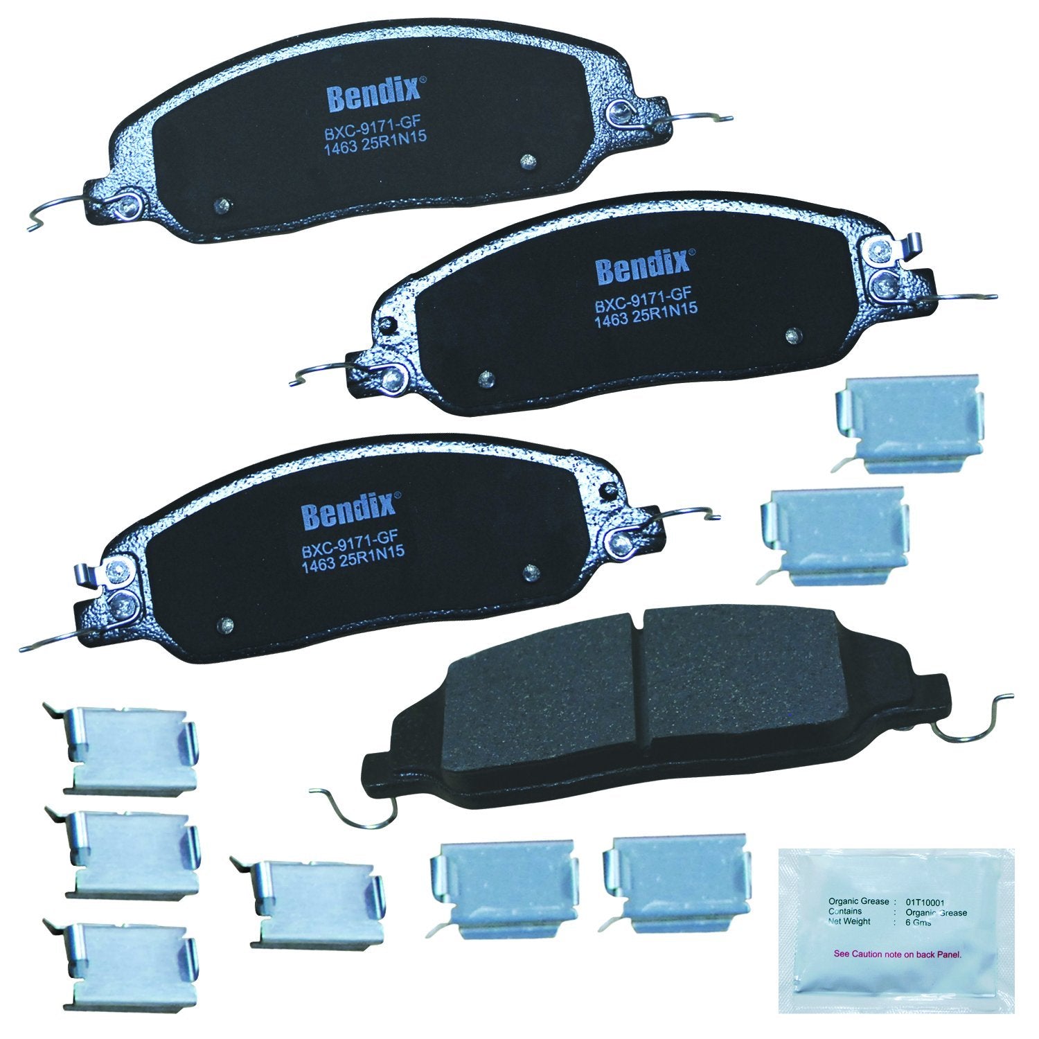 Bendix Priority1 Cfc1463 Ceramic Front Brake Pads For Ford Mustang 2012-2011