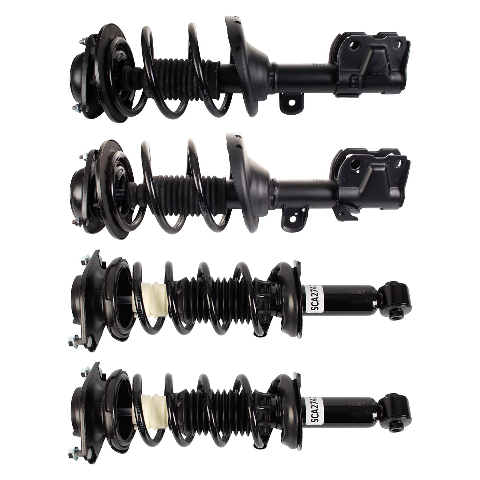 Trq Complete Strut Assembly & Shock Absorber Kit Complete Strut & Coil Spring Assembly Shock & Spring Strut Assembly Compatible 