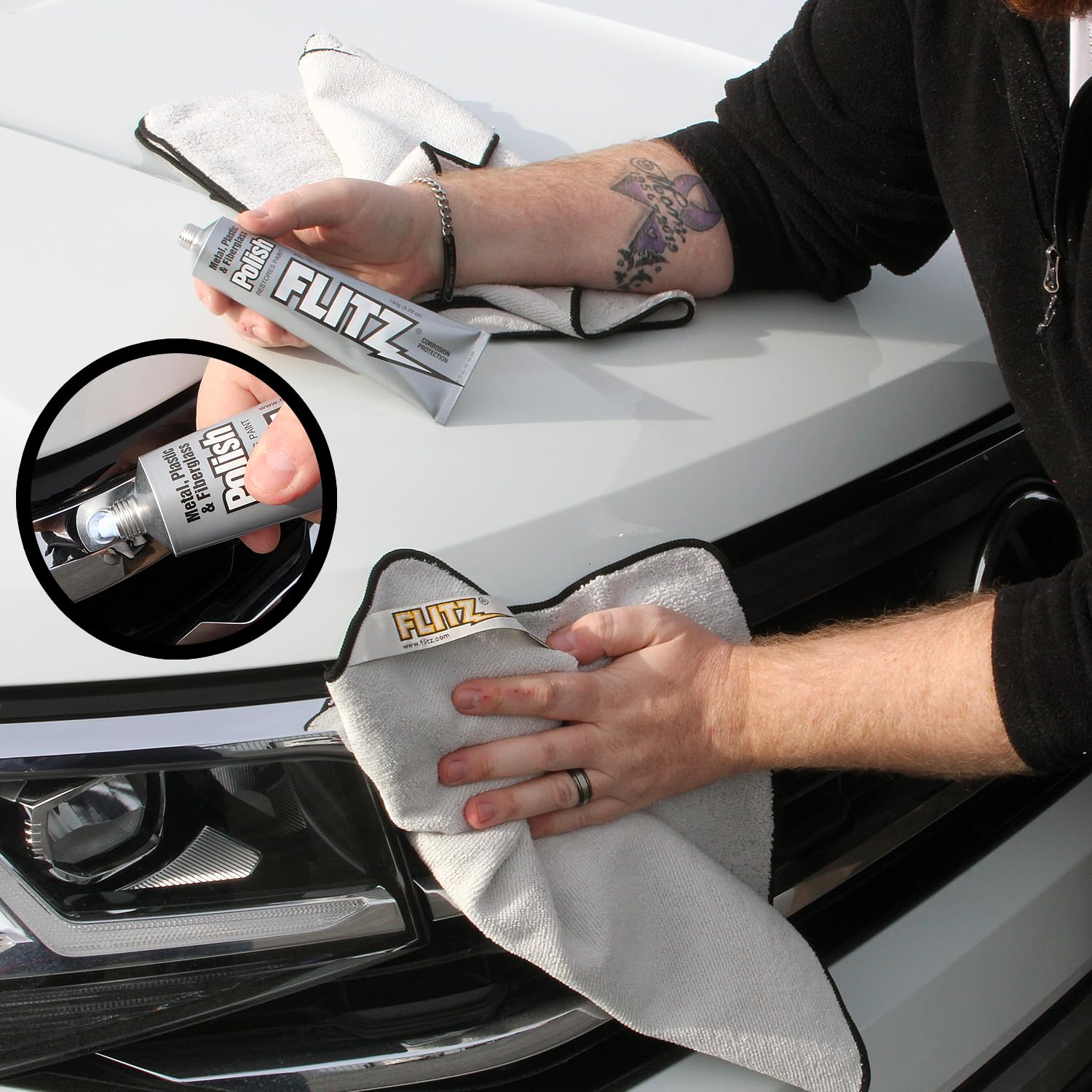 Flitz Exterior Detailers Choice Kit: Comprehensive Car Cleaning Kit, Professional Car Detailing Kit, and Effective Wheel Cleaner