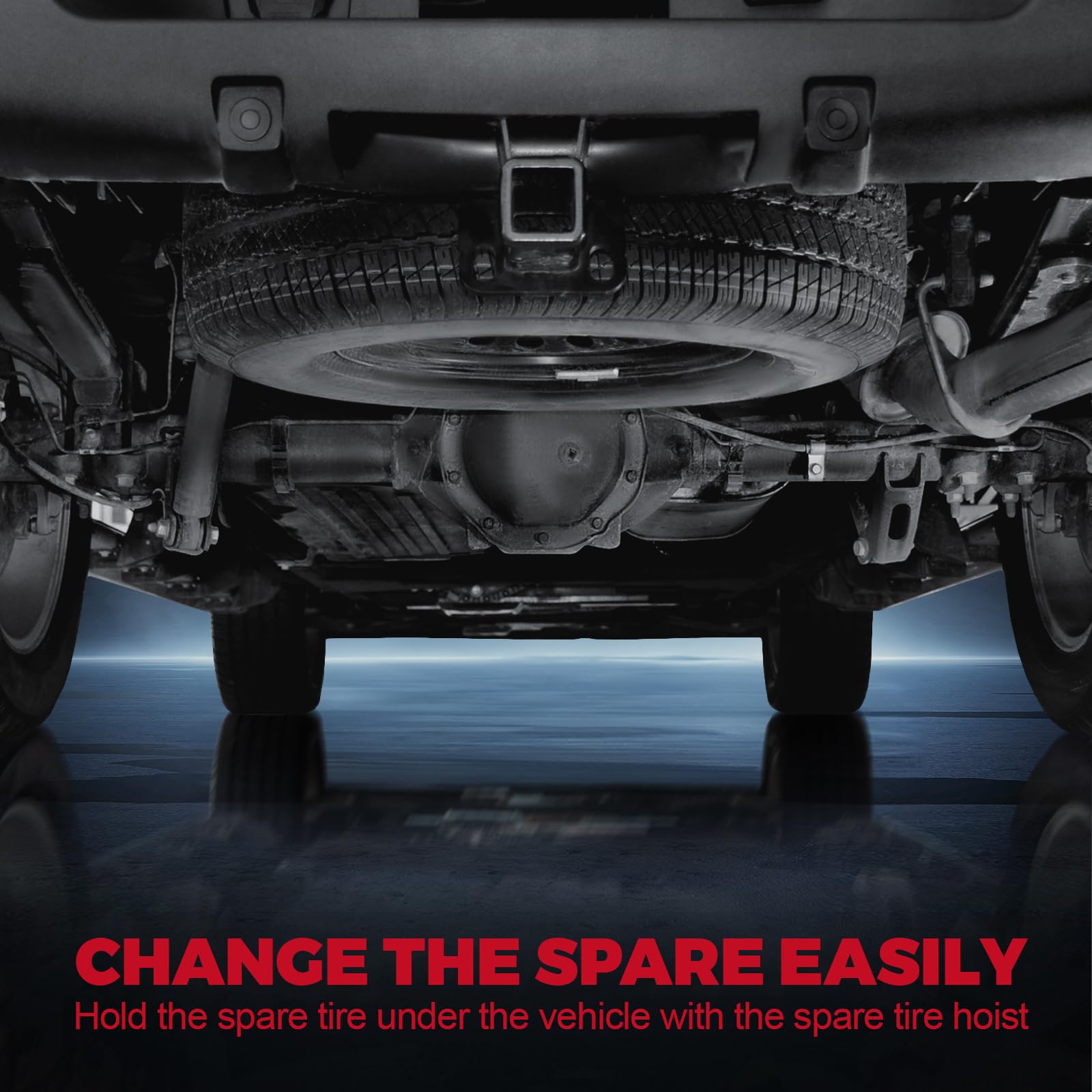 Hsbang Spare Tire Hoist Compatible with Chevy Silverado 2003-2010 GMC Sierra 2500 HD 3500 Classic 3500 3500 HD 924-502 19259450