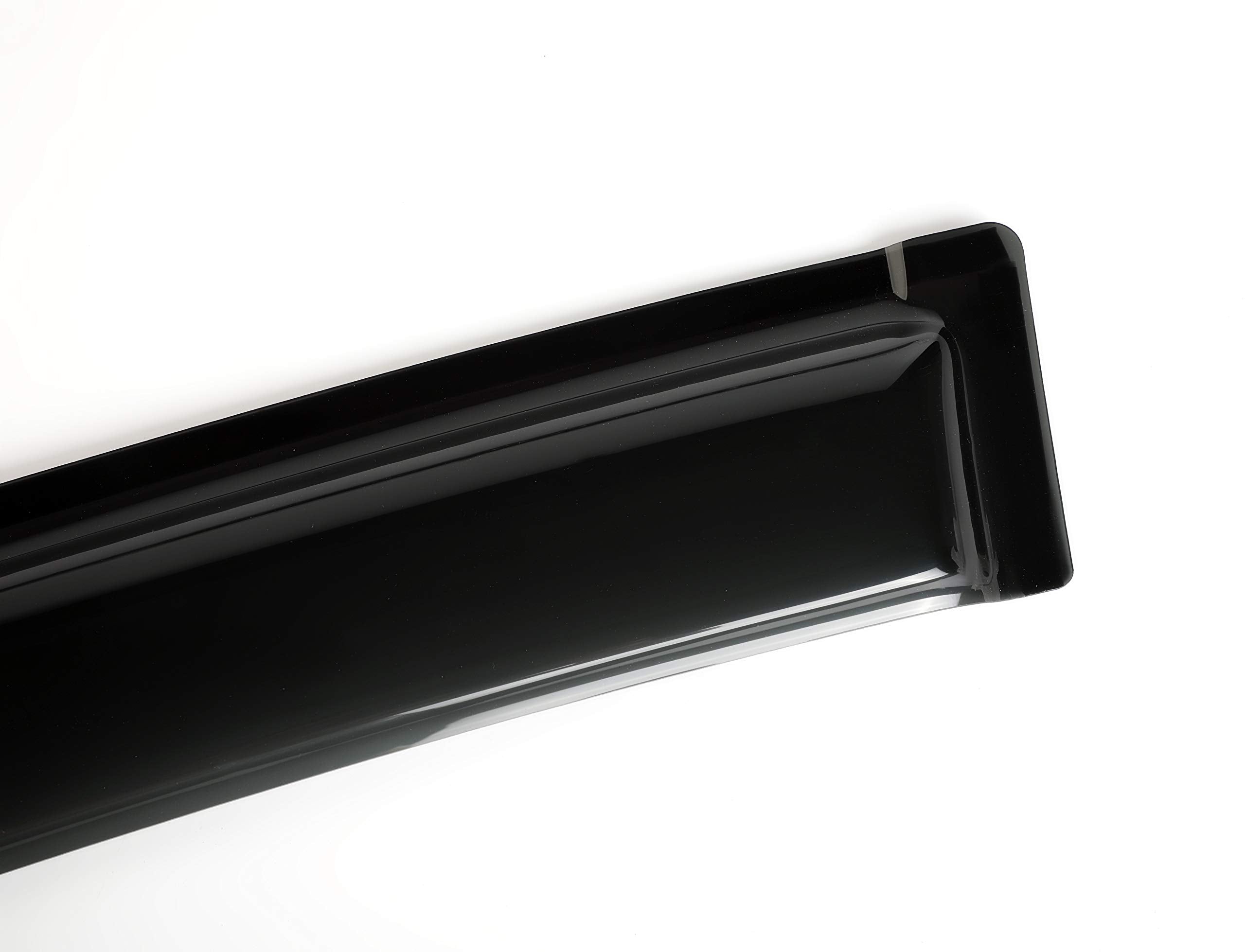 Deebior Side Window Deflector Visor Rain Guard,Outside Mount Tape-on Shatterproof Dark Smoke,4pc Window Shades fit for 1993-1998