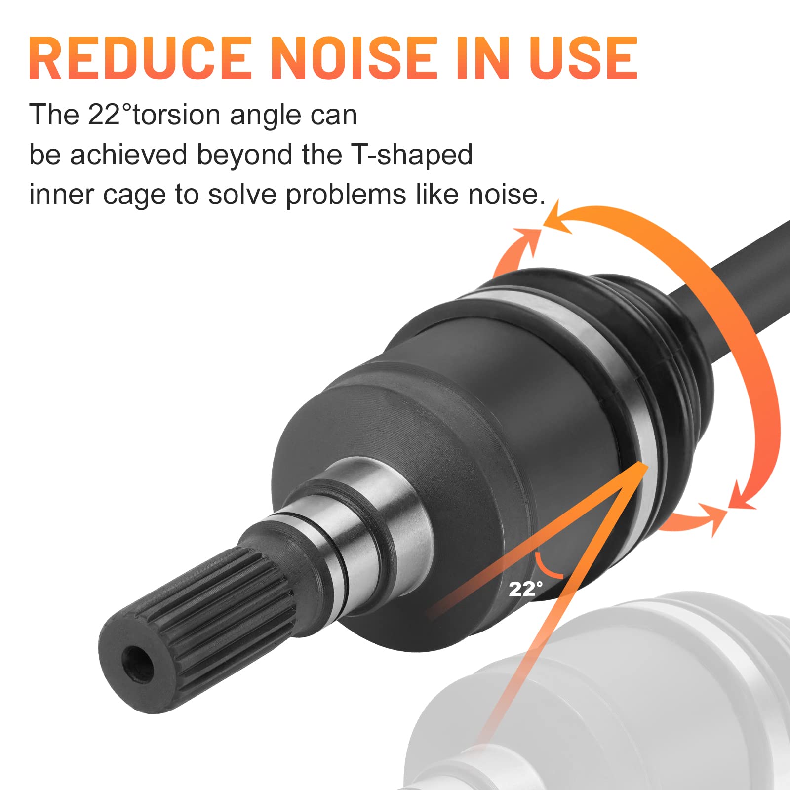 Front Cv Axle Shaft For Kubota Rtv 900/1100/1140 2004 2005 2006 2007 2008 2009 2010 2011 2012 2013 2014 2015 2016 K7561-15310 K7