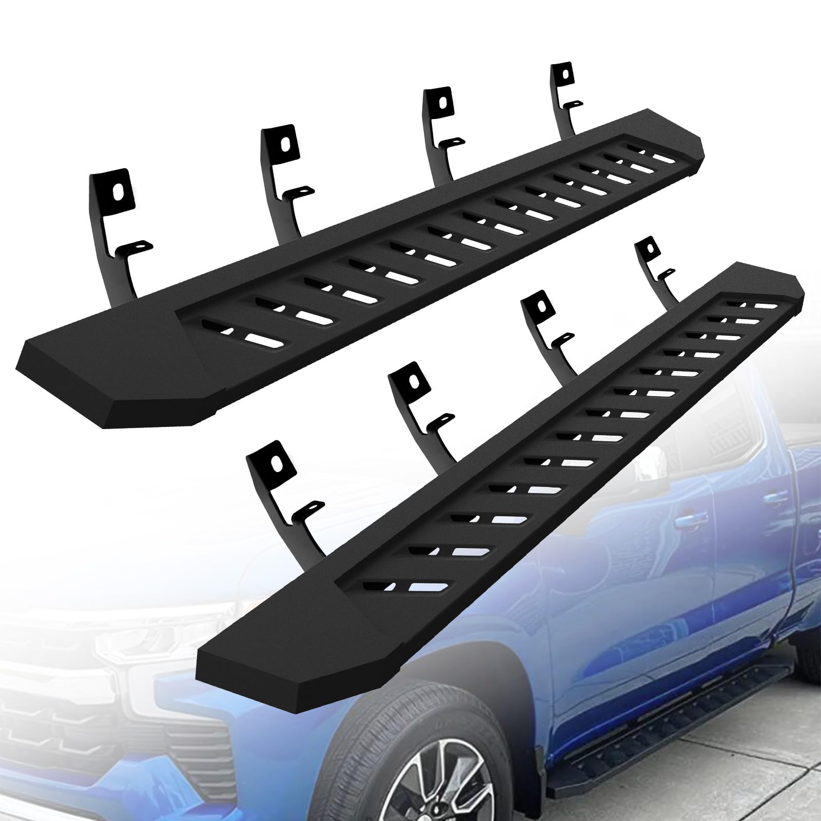 Onine Crb830110 Clutch Running Boards Custom Fit 2019-2025 Chevy Silverado/Gmc Sierra 1500 & 2020-2025 Chevy Silverado/Gmc Sierr