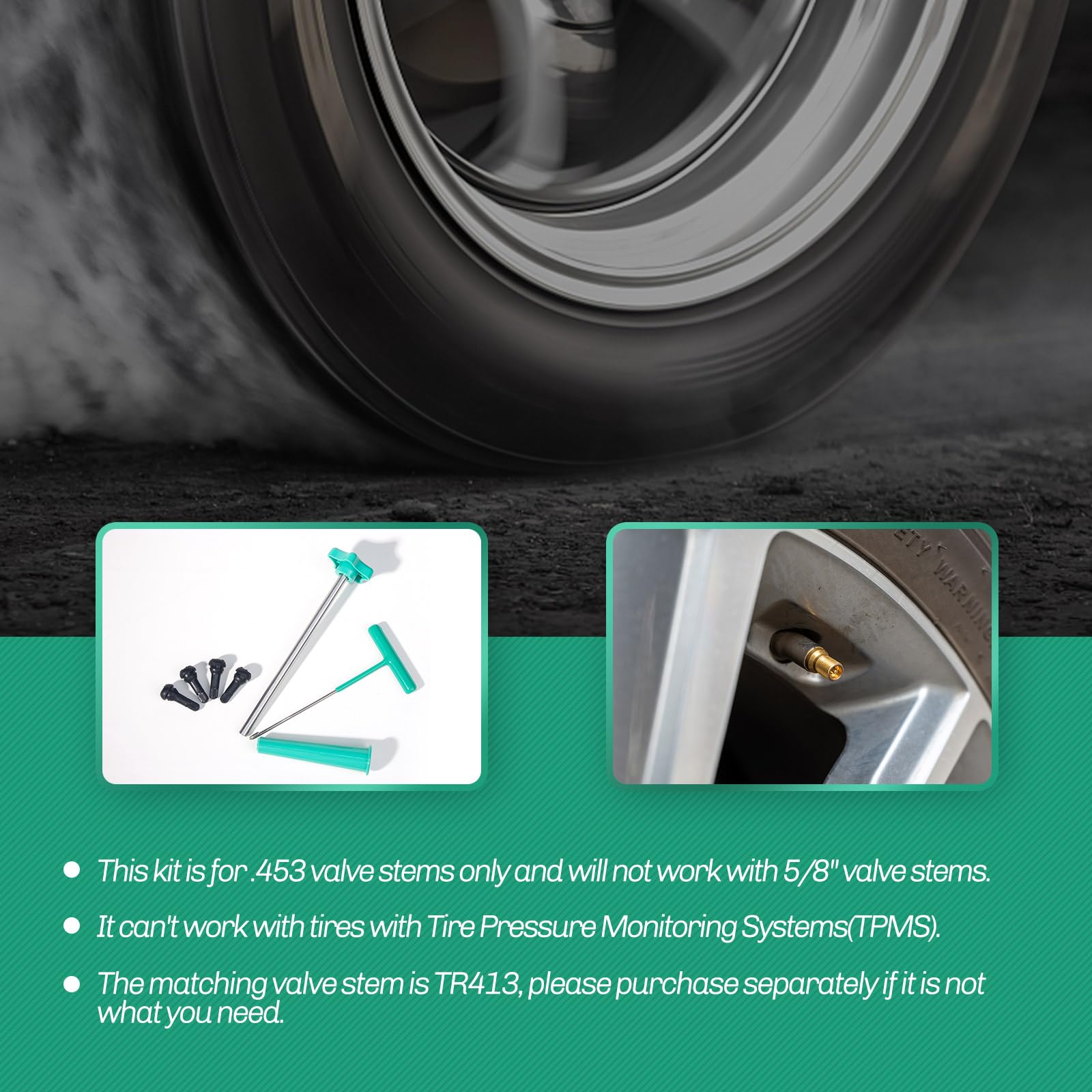 Prozwee Tire Valve Stem Core Quickly Replacement Tool Kit,with Stem Removal Tool Set,Perfect Tool for Replacing Leaky Valves in