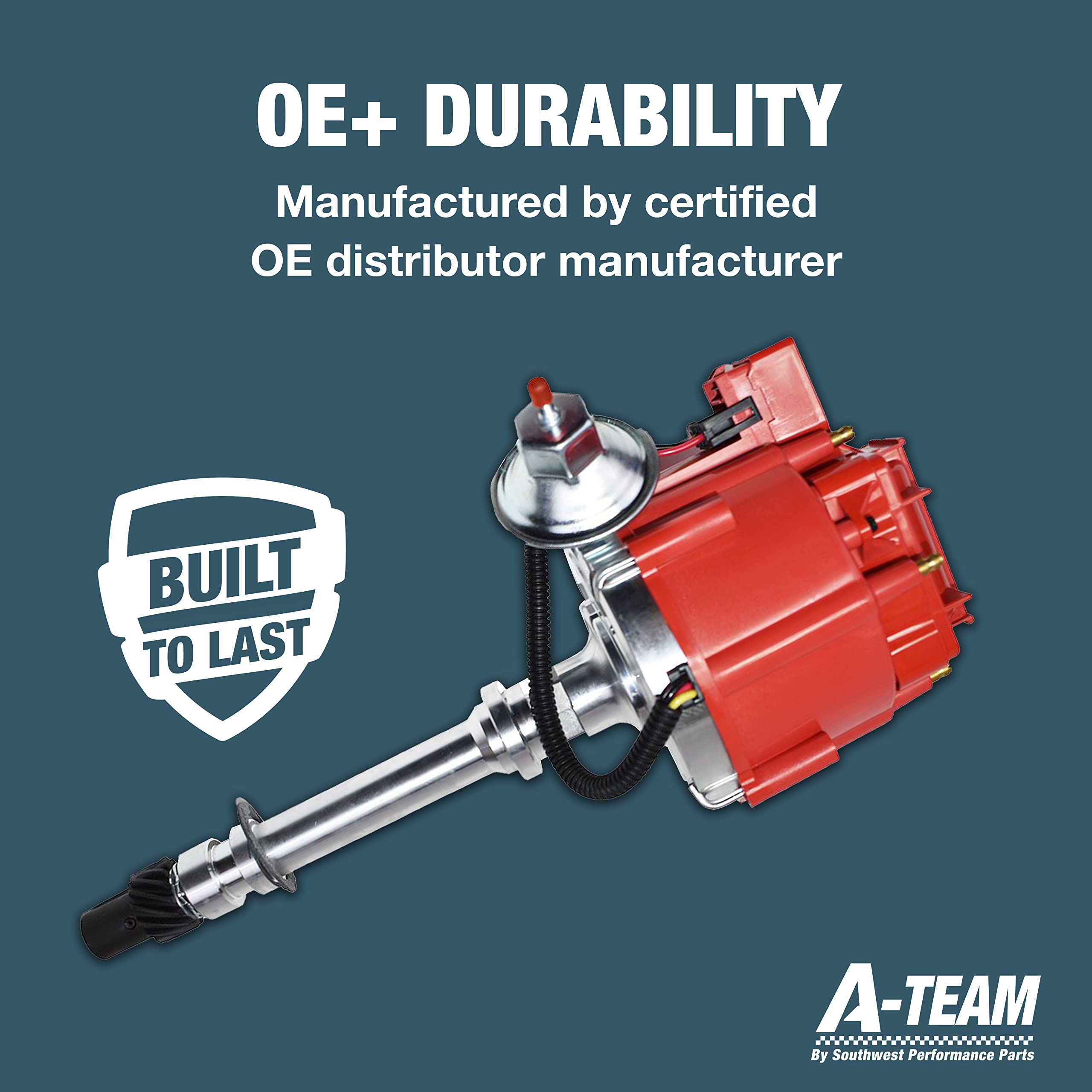 A-Team Performance - Complete Hei Distributor 65K Coil 7500 Rpm - Compatible With Chevrolet Chevy Gm Gmc 4.3L 262 V6 Efi To Carb