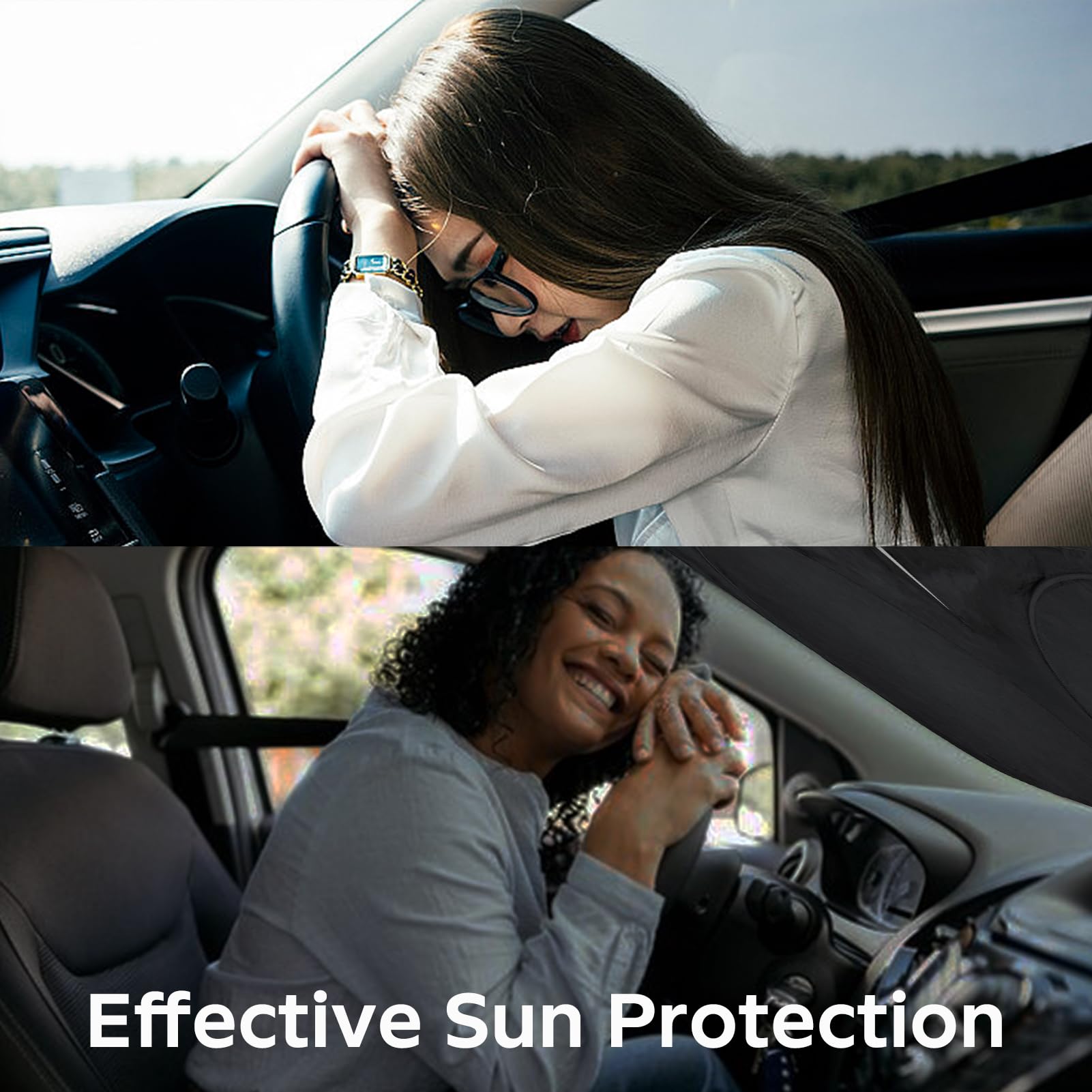 Insauto For Glc Windshield Sunshade Foldable Sun Shade Custom-Fit For Mercedes Benz 2016-2022 Glc Suv Glc300 Windshield Cover Ca