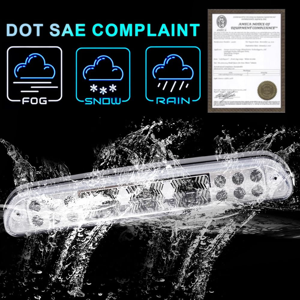 Pit66 Led 3Rd Brake Light, Compatible With 99-16 Ford F250 F350 F450 F550 Super Duty/Fit 93-11 Ranger/Fit 01-05 Ford Explorer/Fi