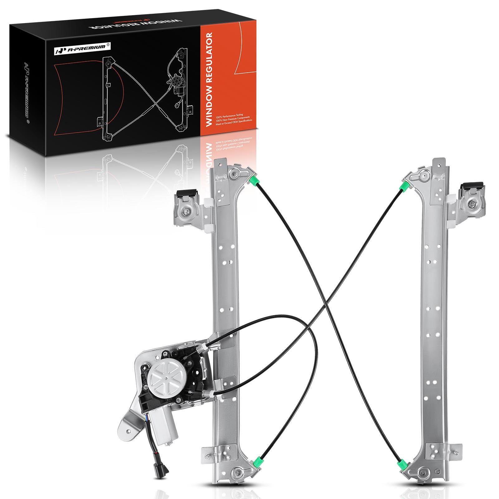 A-Premium Power Window Regulator With Motor Replacement For Chevrolet Silverado Suburban 1500 2500 2000-2006 Gmc Sierra Cadillac