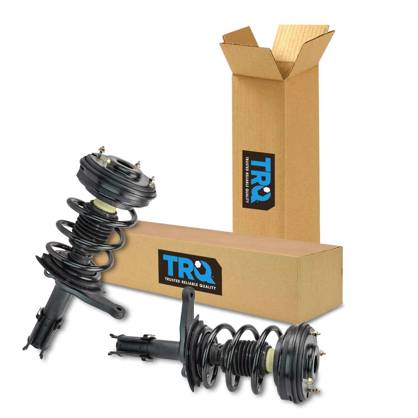 Trq Front Strut & Coil Spring Assembly Set Driver & Passenger Sides Compatible With 99-04 Chrysler 300M 98-04 Concorde 99-01 Lhs
