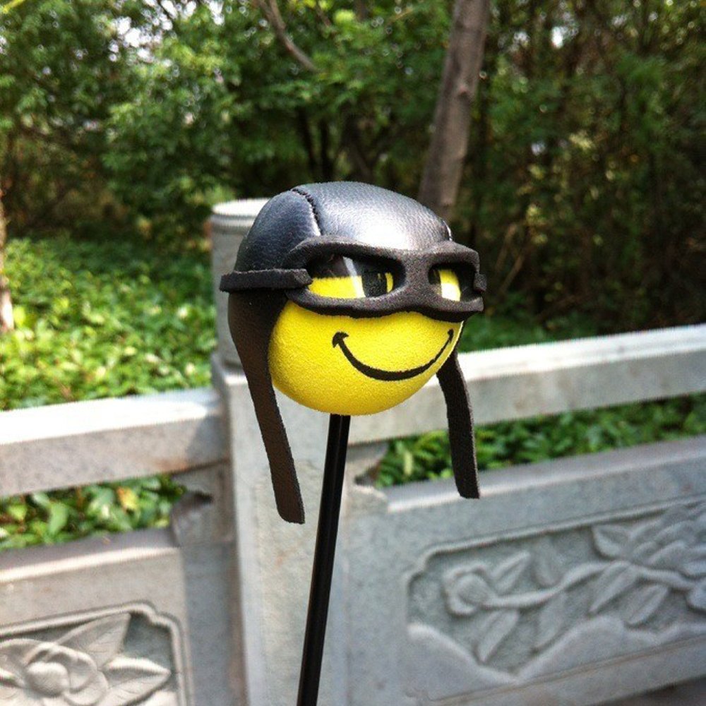 Ygmoner Cute Pilot Foam Ball Car Antenna Toppers Exterior Decorations (Pilot)