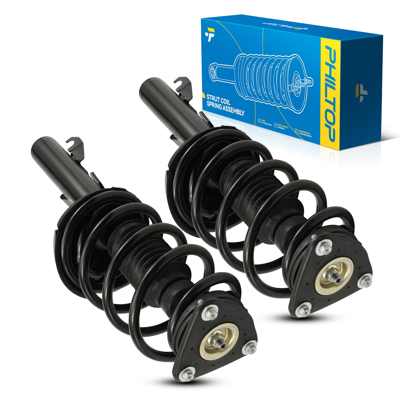 Philtop Front Struts For C30 2008-2013, C70 2008-2013, S40 2004-2011, V50 2005-2011, Shock Absorber Complete Suspension 172315+1