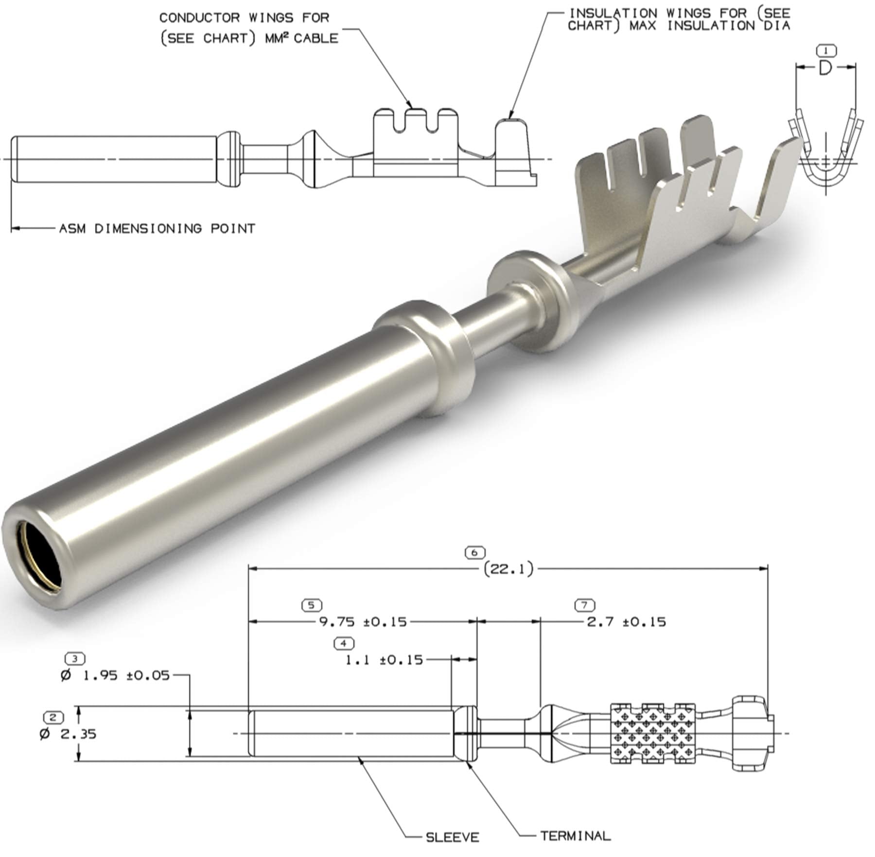 Aptiv Micro-Pack 100W 18 20 Ga, Pcm Terminals (Pack Of 12)