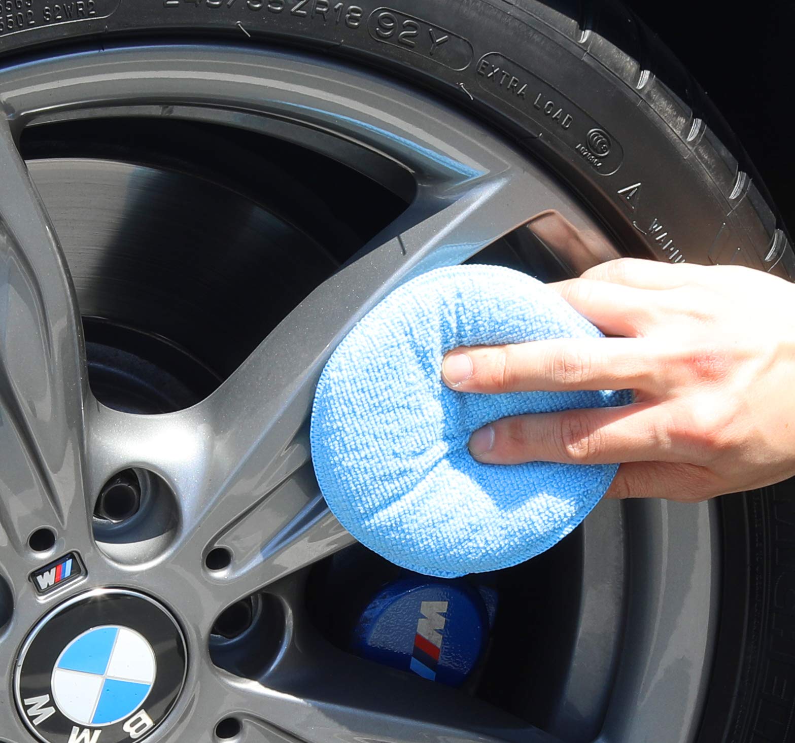 Simple Houseware Car Wash Sponge Wax Microfiber Applicator Pads, 12-Pack