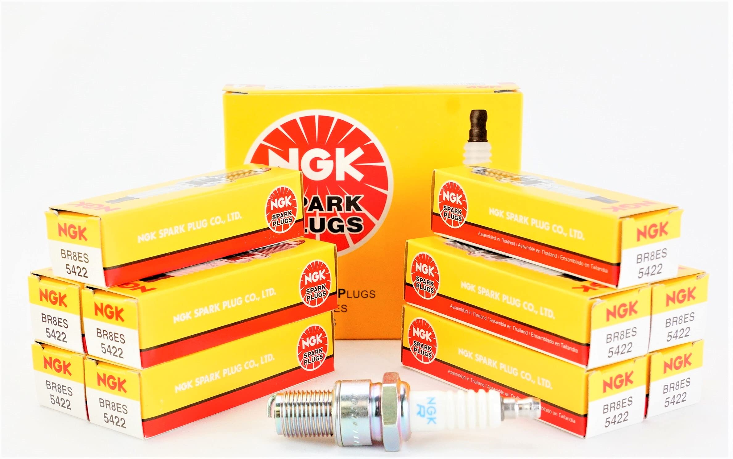 Ngk Br8Es 10 Spark Plugs In Box (5422) F C