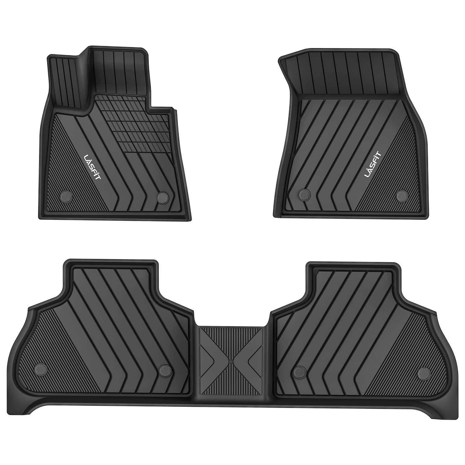 Lasfit Floor Mats Fit For 2020-2025 2026 Bmw X6 G06 M M50I M60I Sdrive40I Xdrive40I, Custom Fit Tpe All Weather Waterproof Floor